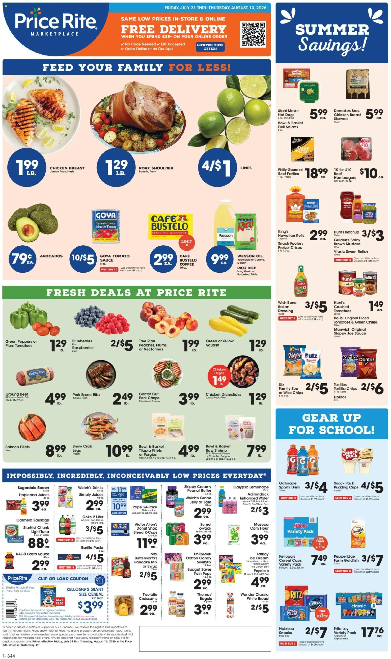 Ad Preview of Price Rite Price Rite Weekly Ad from 07/31/2026