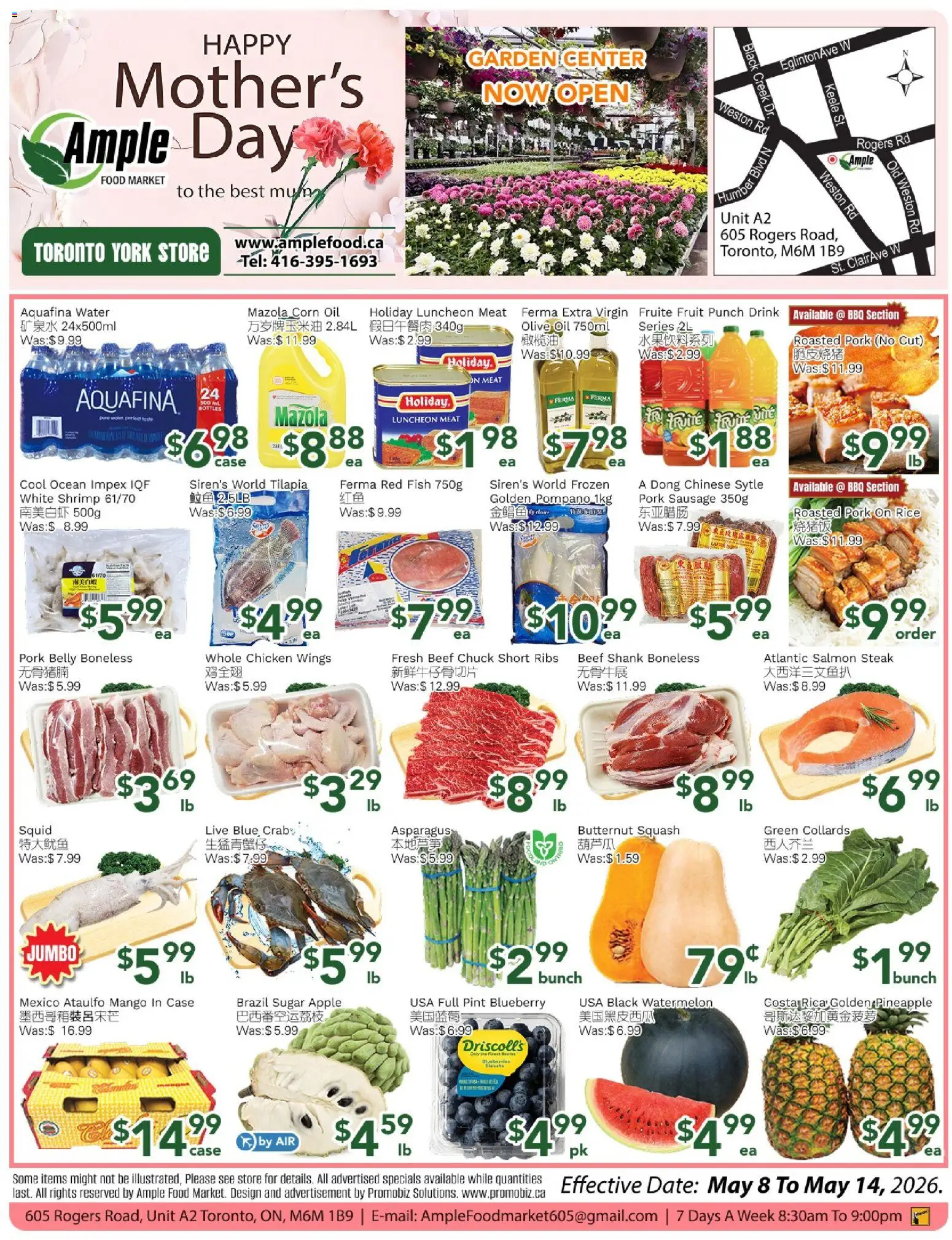 Preview of leaflet Ample Food Market weekly flyer Toronto York from shop Ample Food Market is valid from May 08, 2026