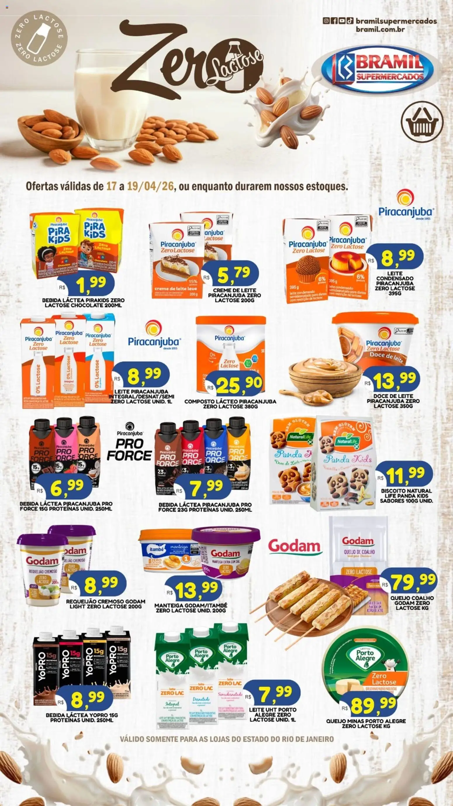 Bramil Supermercados Bramil Supermercados ofertas Zero Lactose (de 17 ...