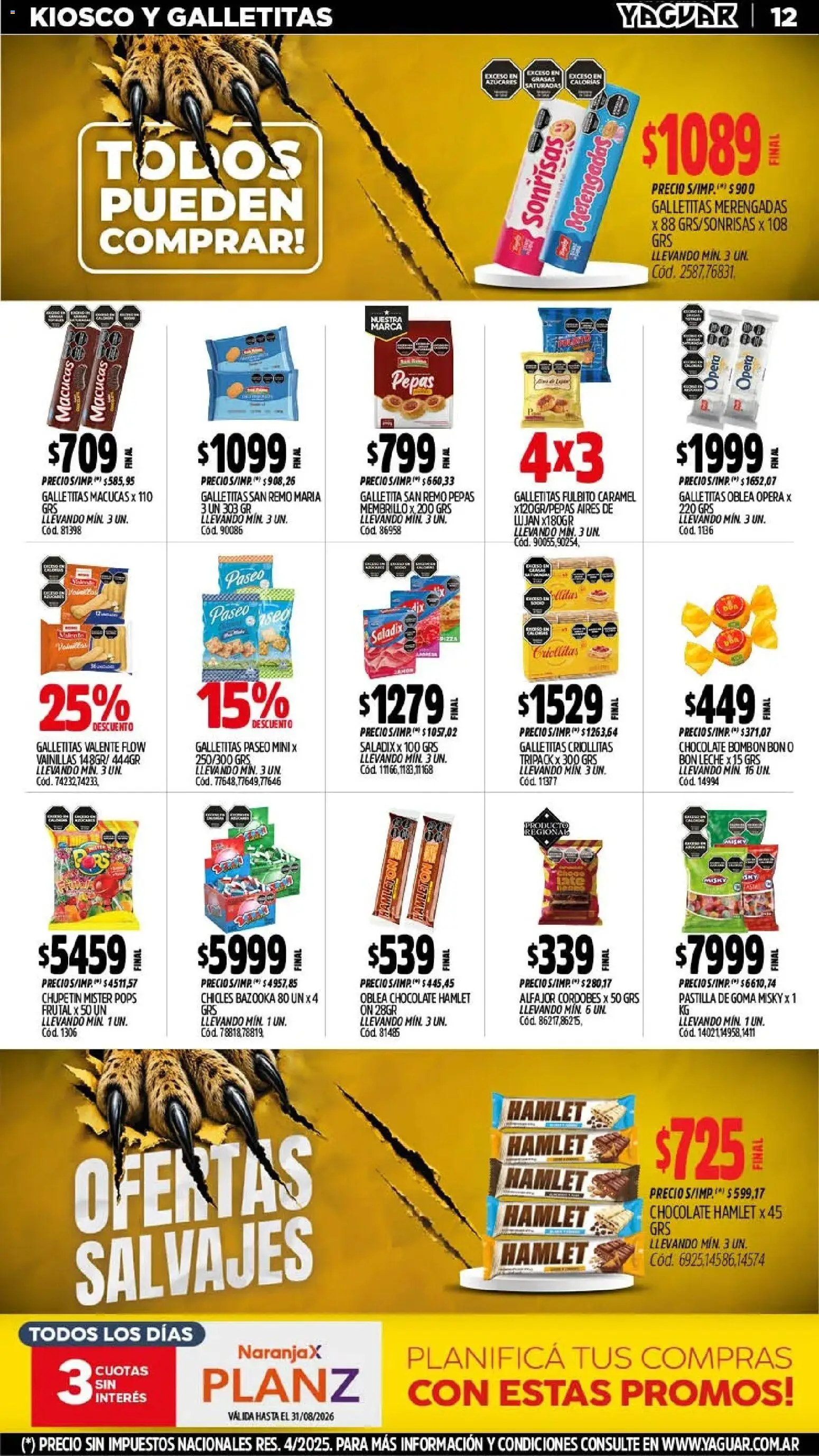 Vista previa del folleto de la tienda Yaguar válido desde el 03/08/2026 