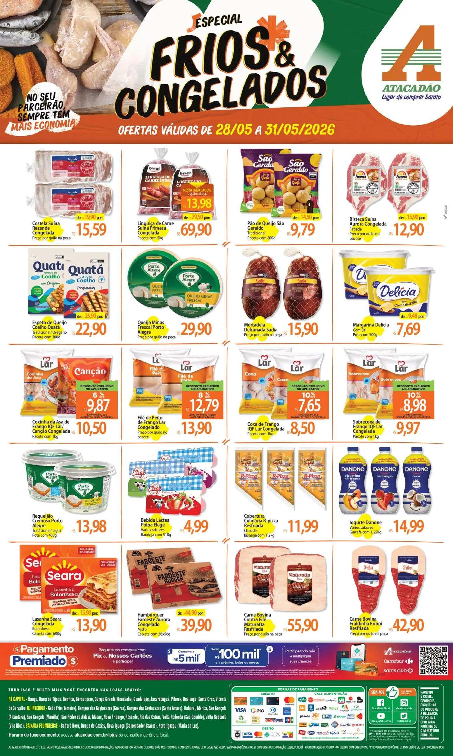 Pré-Visualização do folheto "Atacadão ofertas - RJ" da loja Atacadão válido a partir de 28/05/2026