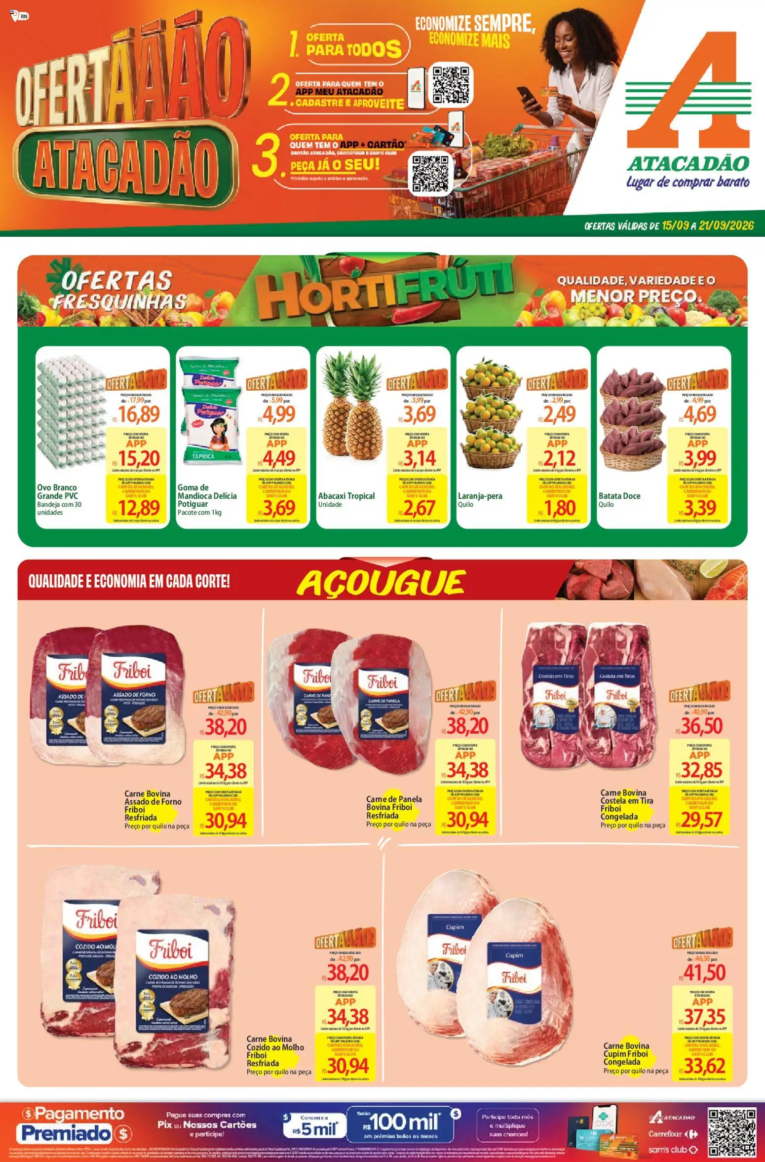 Pré-Visualização do folheto "Atacadão - Ofertas da semana" da loja Atacadão válido a partir de 15/09/2026