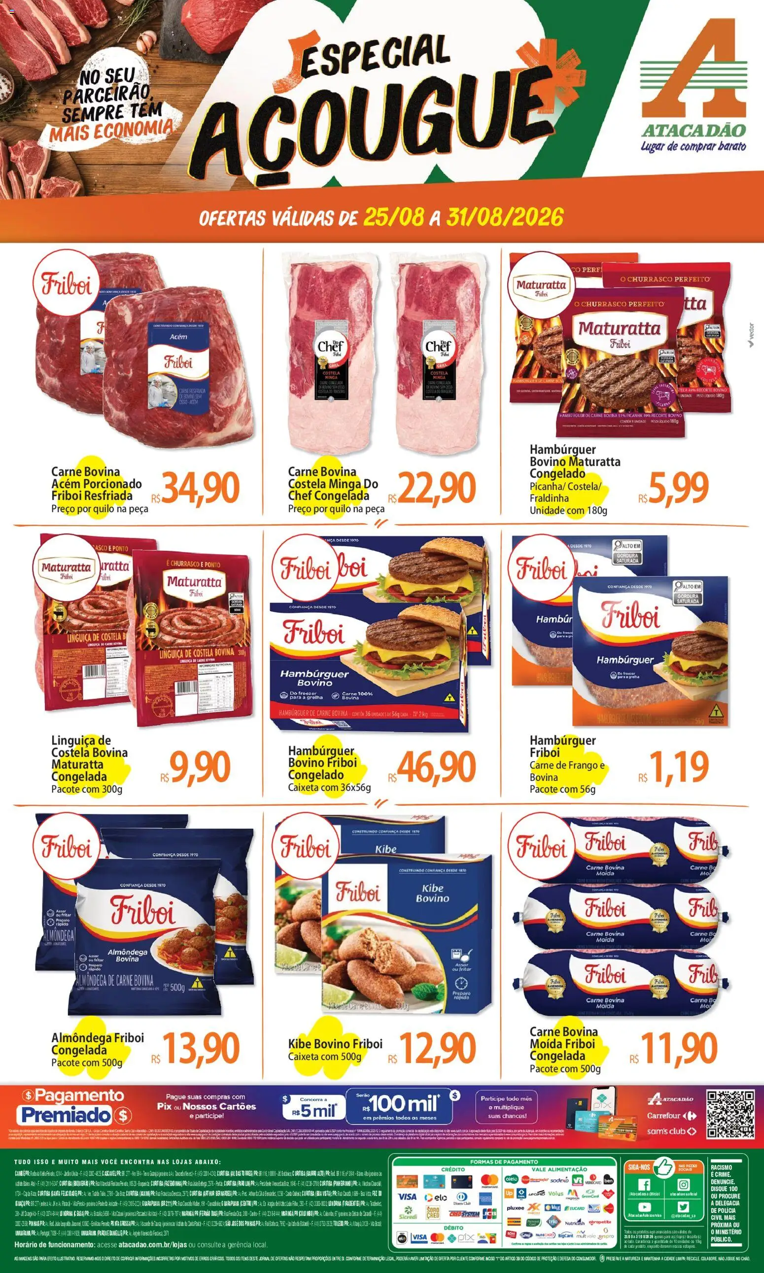 Pré-Visualização do folheto "Atacadão ofertas - PR" da loja Atacadão válido a partir de 25/08/2026