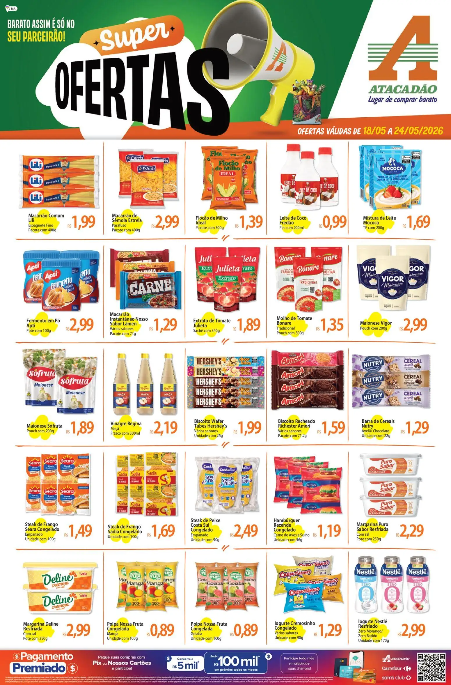 Pré-Visualização do folheto "Atacadão ofertas - MA" da loja Atacadão válido a partir de 18/05/2026