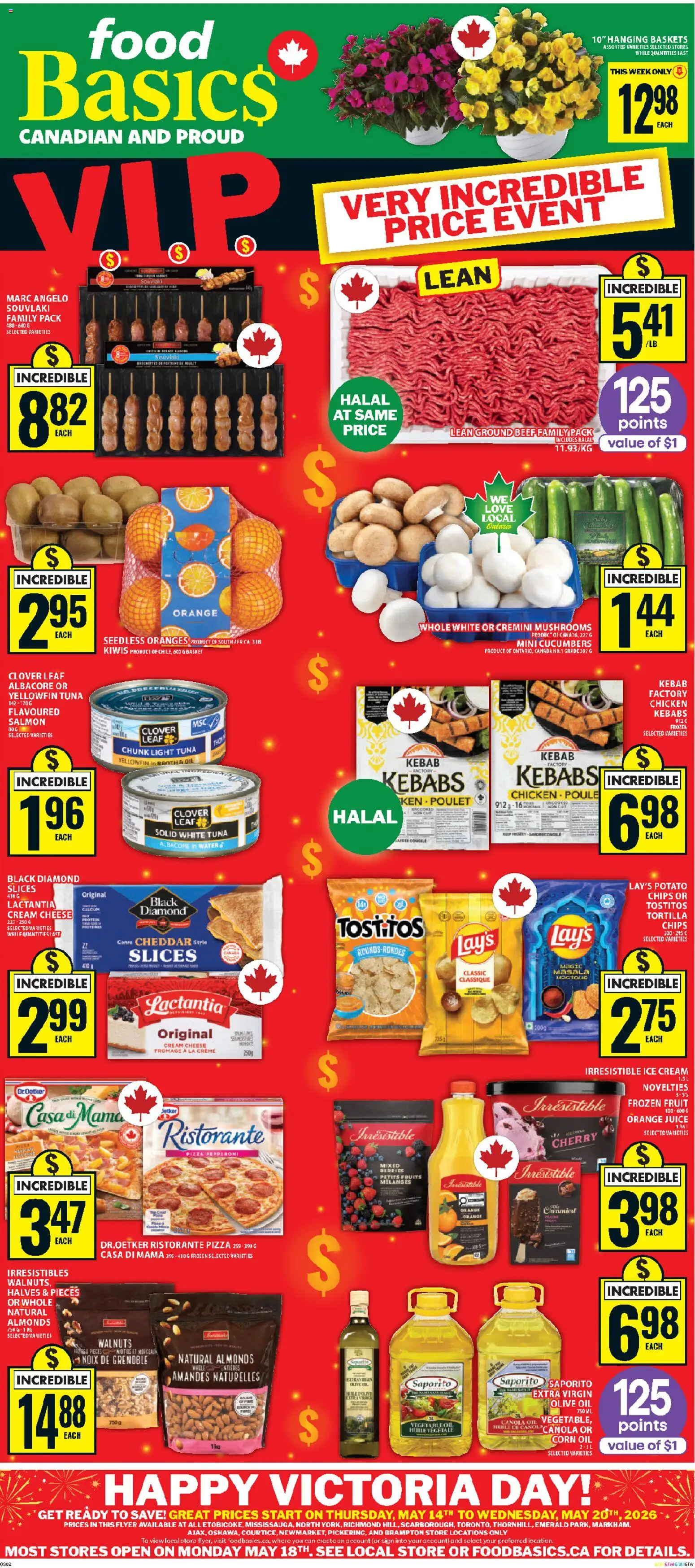 Preview of leaflet Food Basics weekly flyer - Ajax from shop Food Basics is valid from May 14, 2026