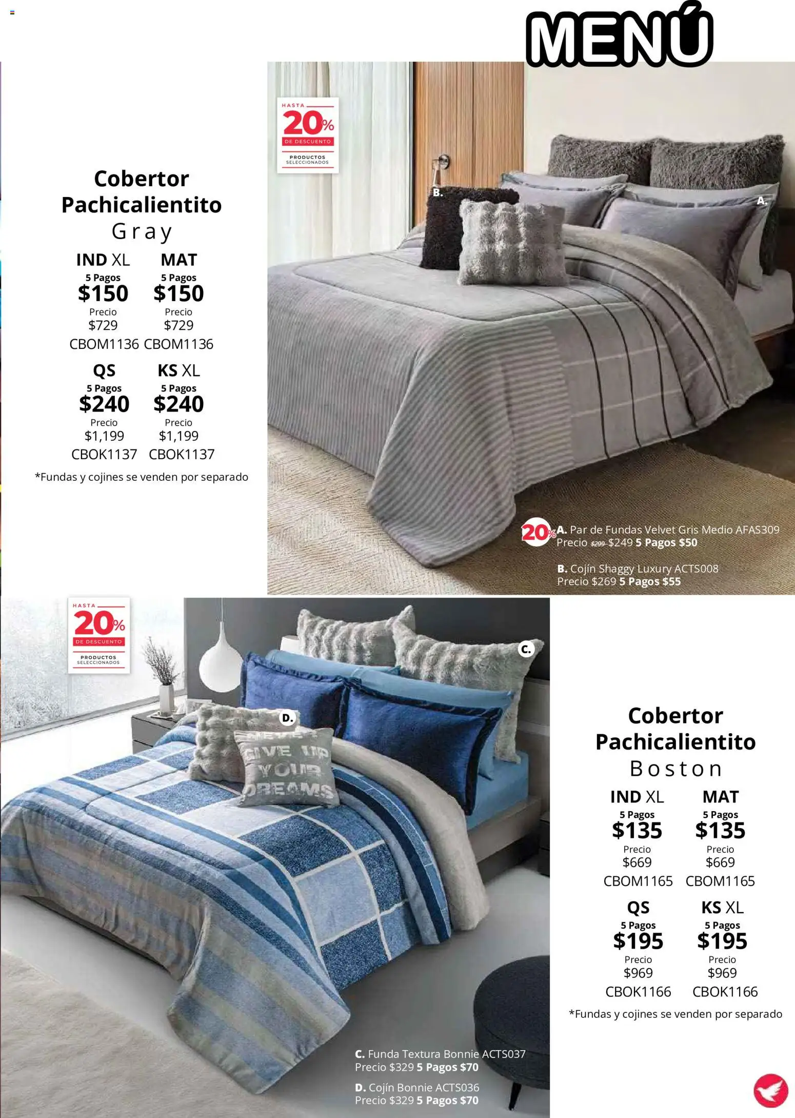 Vista previa las ofertas de la tienda Colchas Concord - Colchas Concord catálogo Colección Cobertor desde el 01/08/2026 