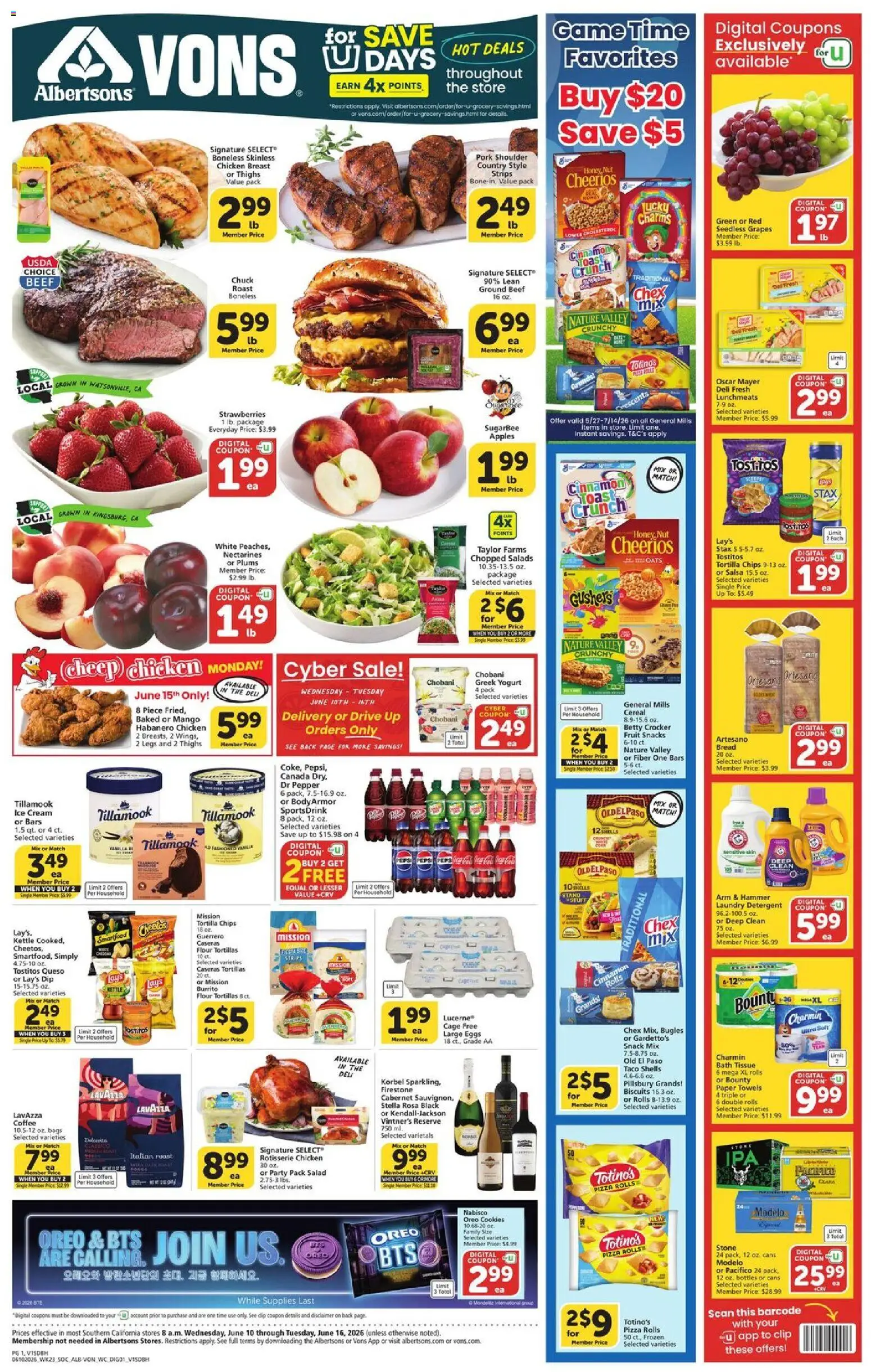 Ad Preview of Vons Vons Weekly Ad from 06/10/2026