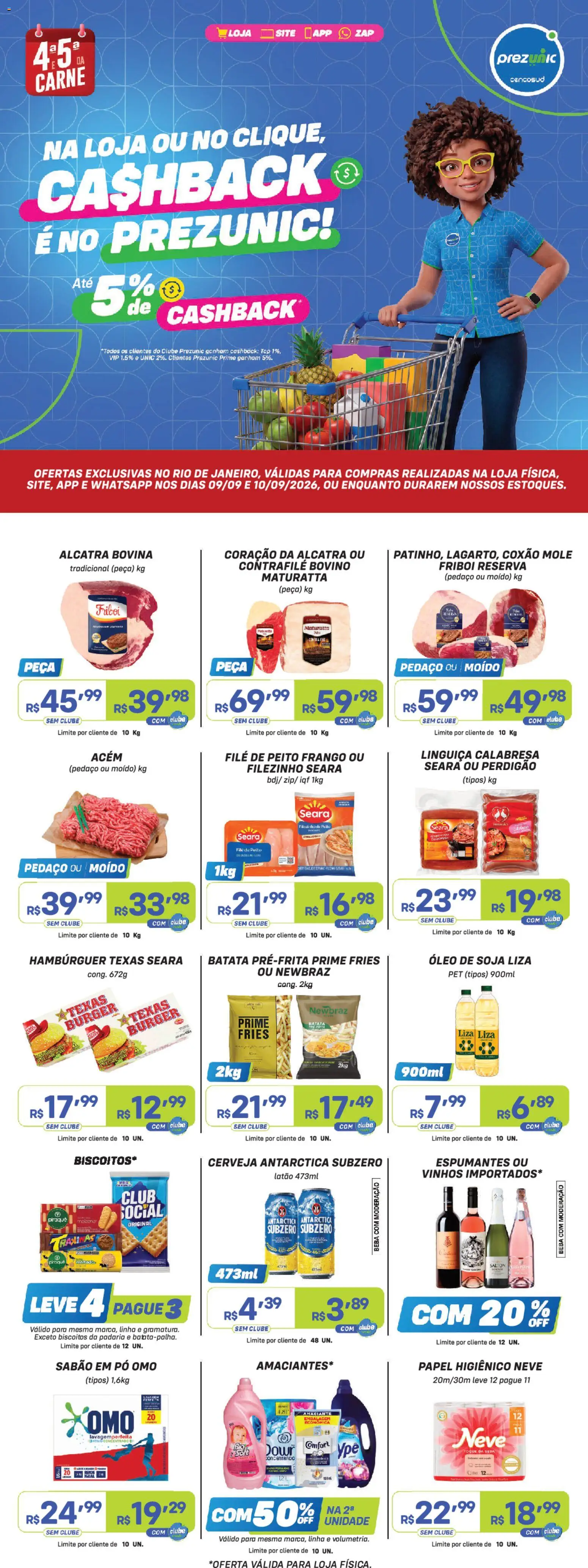 Pré-Visualização do folheto "Prezunic ofertas" da loja Prezunic válido a partir de 09/09/2026