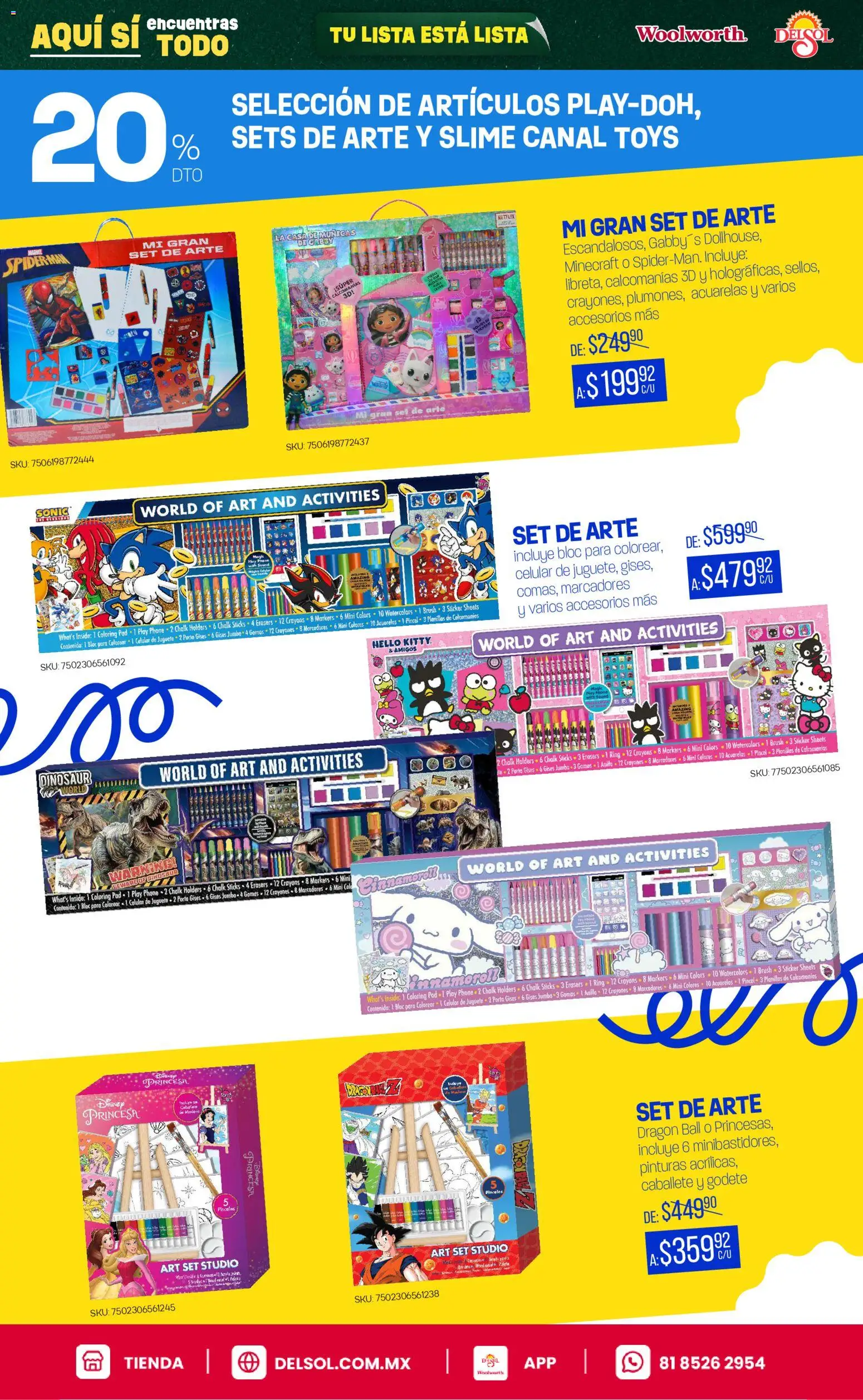 Vista previa las ofertas de la tienda Del Sol y Woolworth - Del Sol y Woolworth catálogo Back To School desde el 25/06/2026 