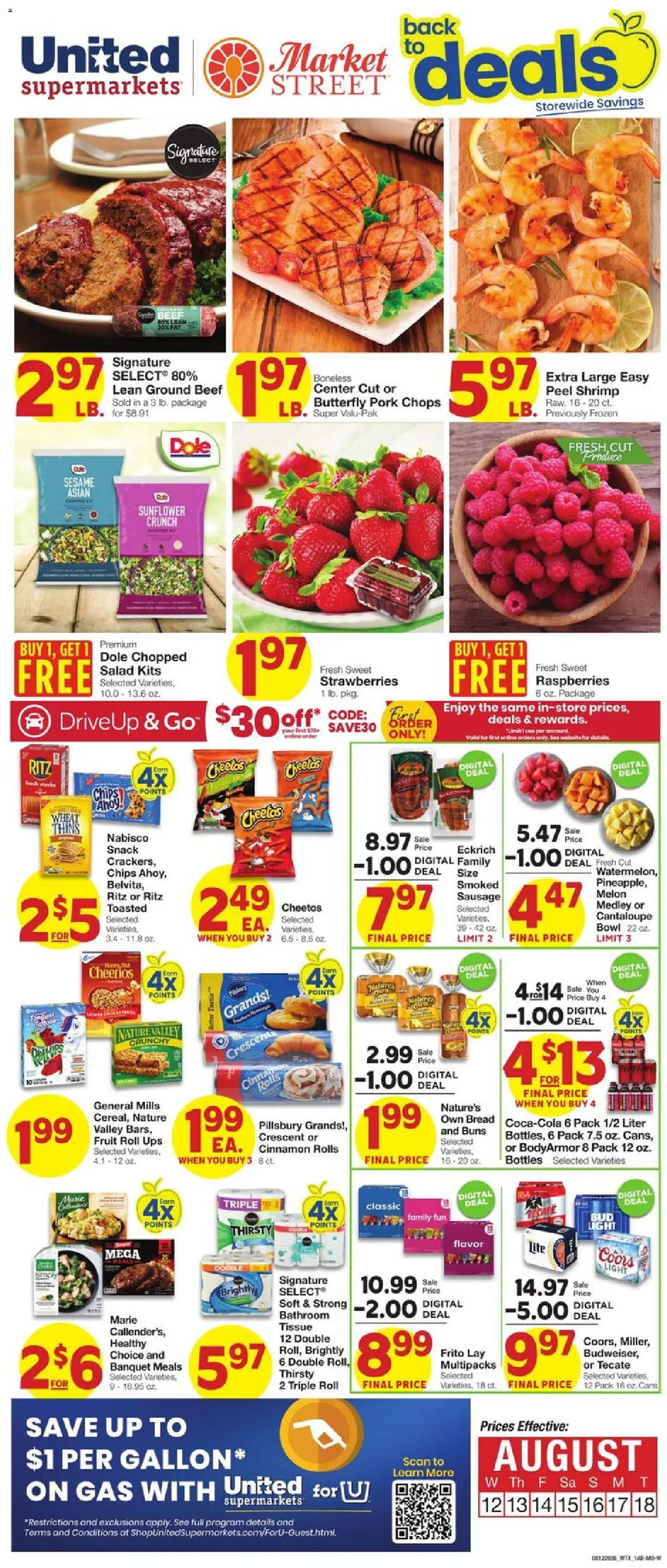 Ad Preview of United Supermarkets United Supermarkets Weekly Ad from 08/12/2026