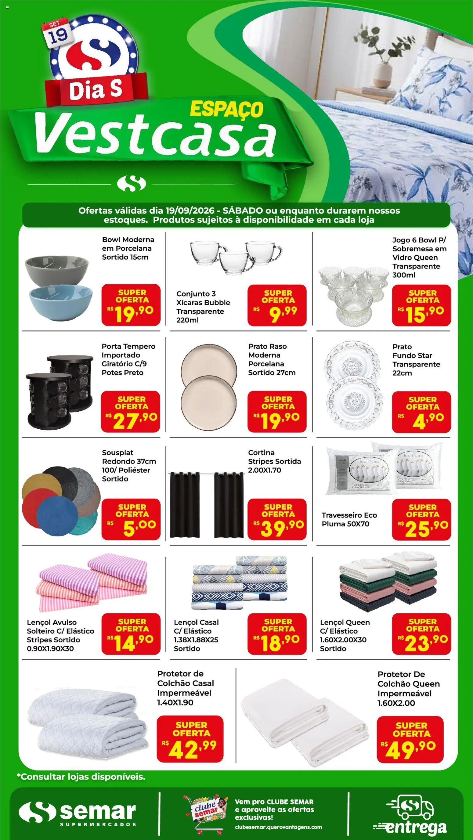 Pré-Visualização do folheto "Semar Supermercado ofertas Vestcasa" da loja Semar Supermercado válido a partir de 19/09/2026