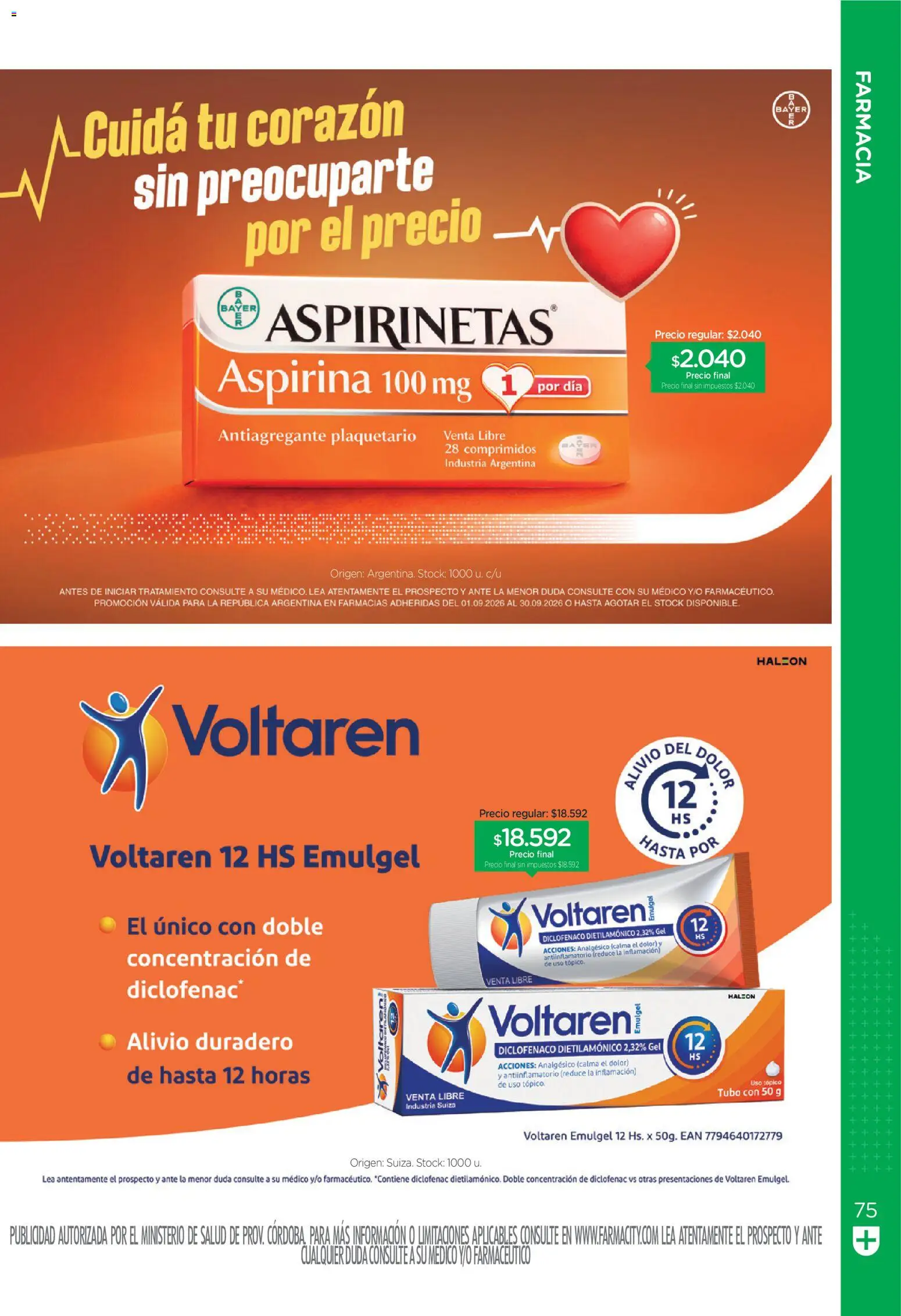 Vista previa del folleto de la tienda Farmacity válido desde el 01/09/2026 