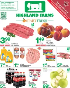 Un aperçu du dépliant Highland Farms weekly flyer / circulaire du magasin Highland Farms est valide à partir 2 juill. 2026