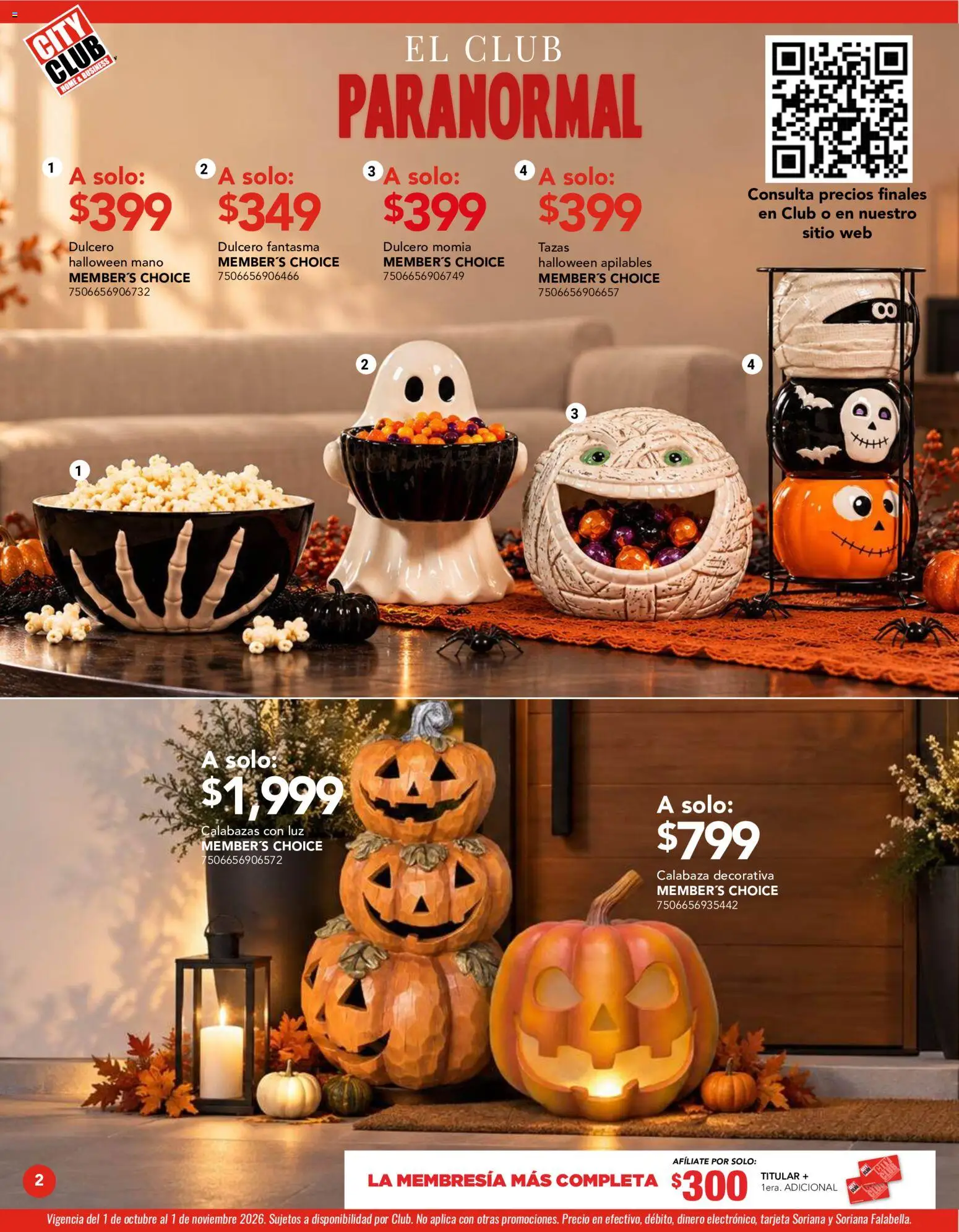 Vista previa las ofertas de la tienda City Club - City Club catálogo desde el 01/10/2026 - Calabaza
