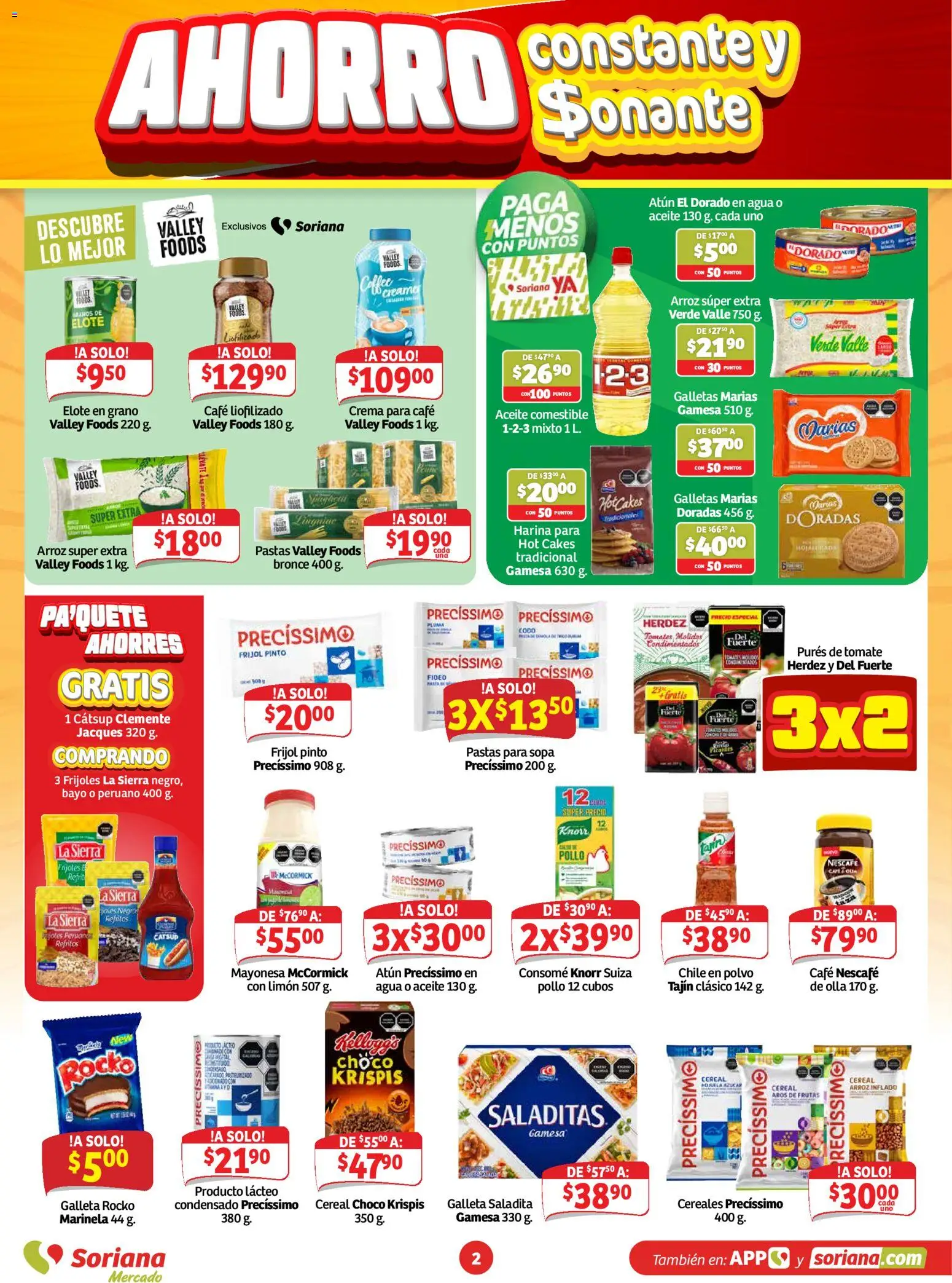 Vista previa las ofertas de la tienda Soriana - Soriana folleto Mercado Ahorro constante y sonante desde el 09/10/2026 