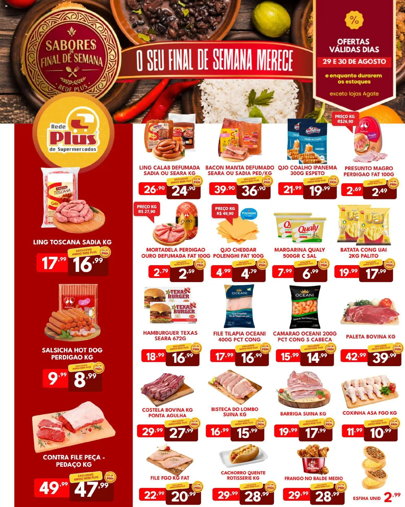 Pré-Visualização do folheto "Rede Plus Supermercados - Ofertas da semana" da loja Rede Plus Supermercados válido a partir de 29/08/2026