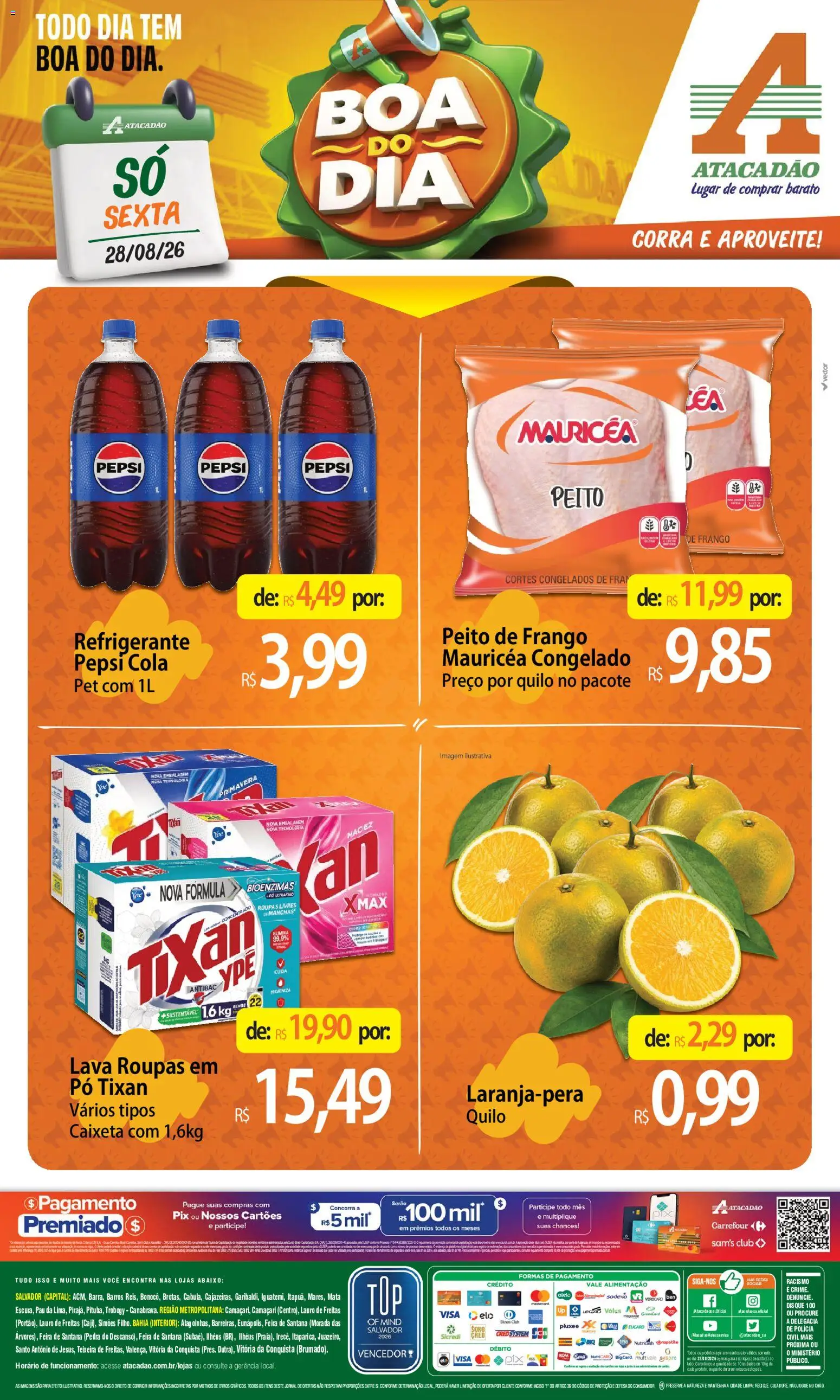 Pré-Visualização do folheto "Atacadão ofertas - BA" da loja Atacadão válido a partir de 28/08/2026