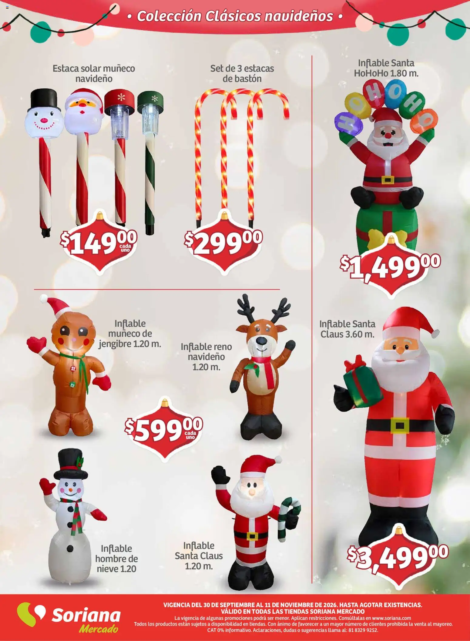 Vista previa las ofertas de la tienda Soriana - Soriana folleto Decoración de Navidad Mercado desde el 30/09/2026 