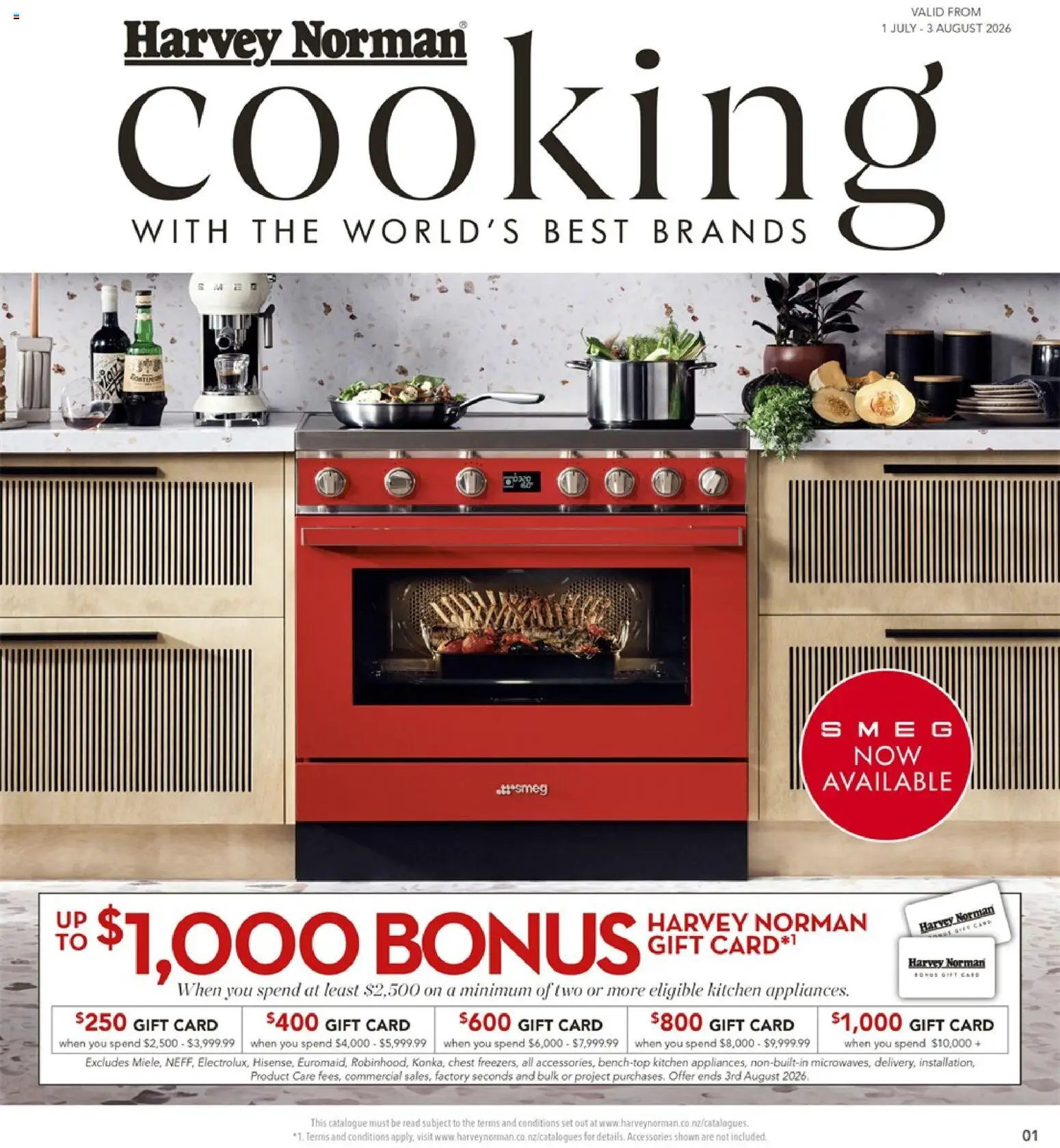 Preview of catalogue Harvey Norman Cooking from shop Harvey Norman valid 1 Jul 2026