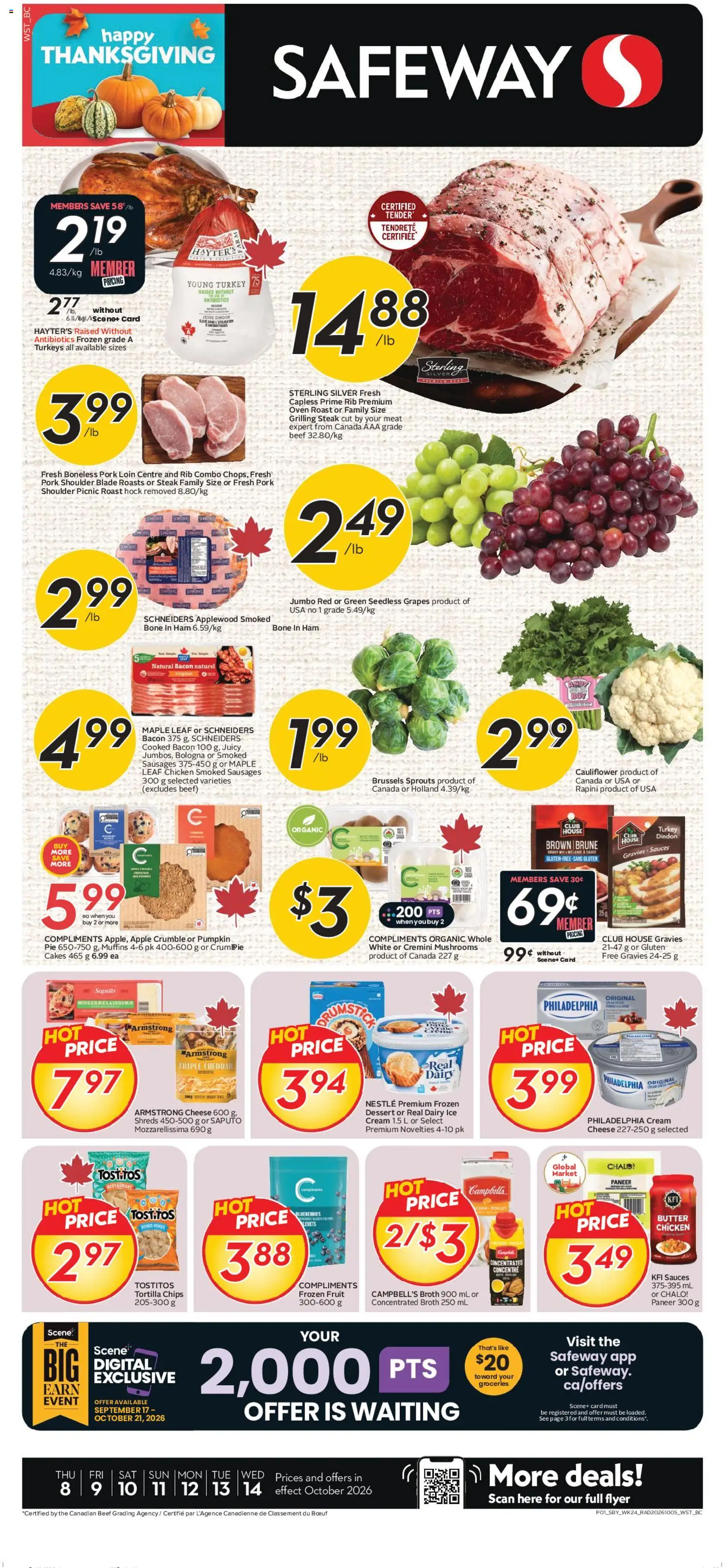 Preview of leaflet Safeway weekly flyer / circulaire from shop Safeway is valid from Oct 08, 2026