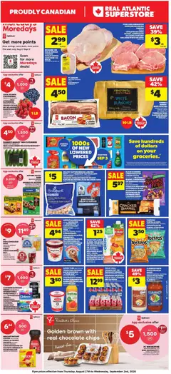 Un aperçu du dépliant Atlantic Superstore weekly flyer / circulaire du magasin Atlantic Superstore est valide à partir 27 août 2026
