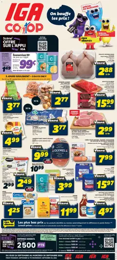 Un aperçu du dépliant IGA weekly flyer / circulaire du magasin IGA est valide à partir 24 sept. 2026