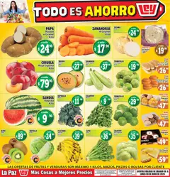 Vista previa las ofertas de la tienda Casa Ley - Casa Ley folleto Las ofertas de frutas y verdunas La Paz desde el 06/06/2026 