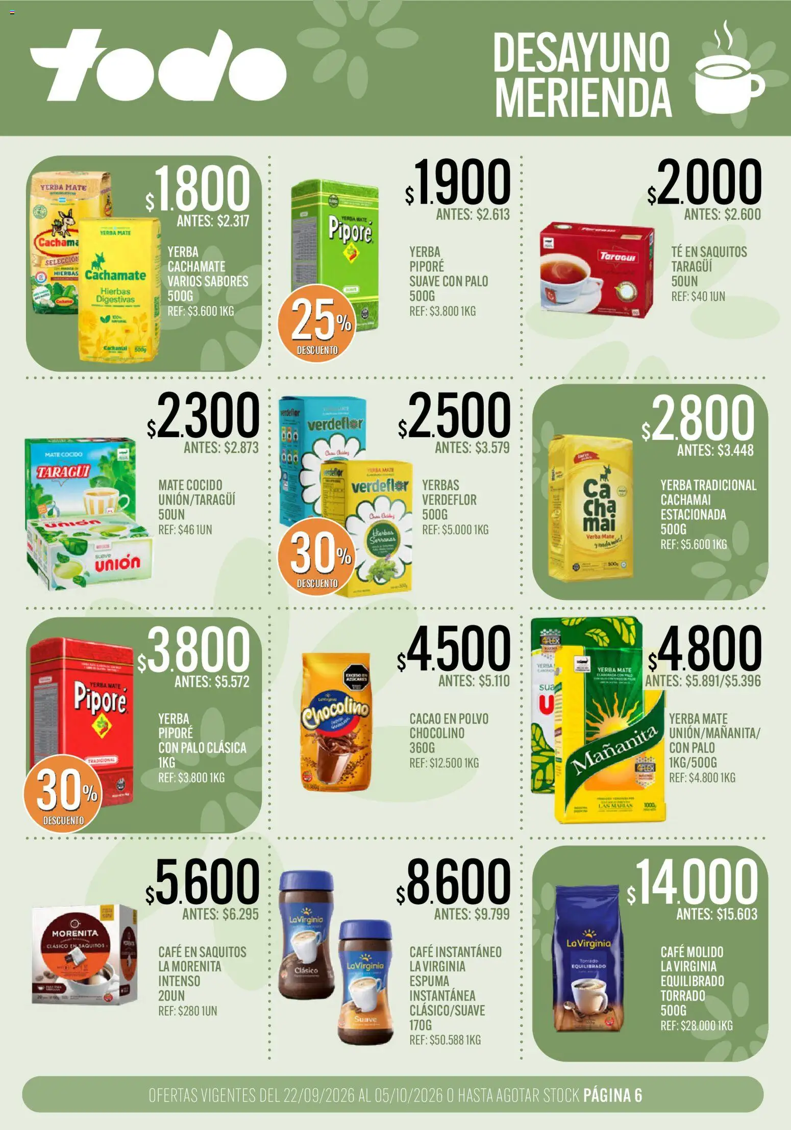 Vista previa del folleto de la tienda Supermercados TODO válido desde el 22/09/2026 