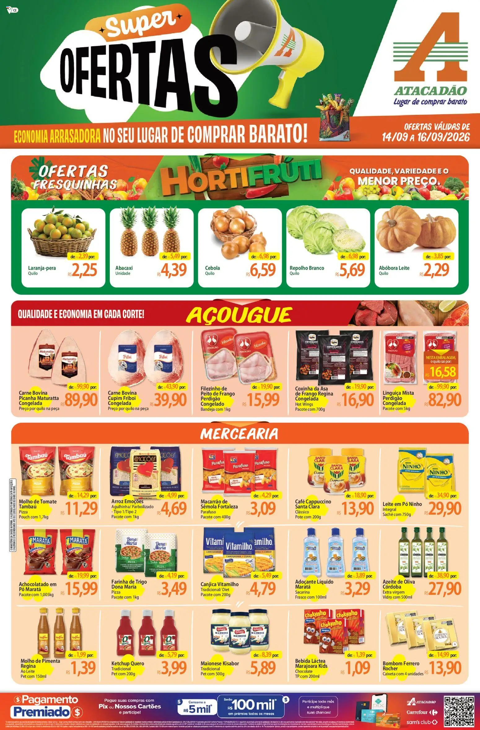 Pré-Visualização do folheto "Atacadão ofertas - CE" da loja Atacadão válido a partir de 14/09/2026