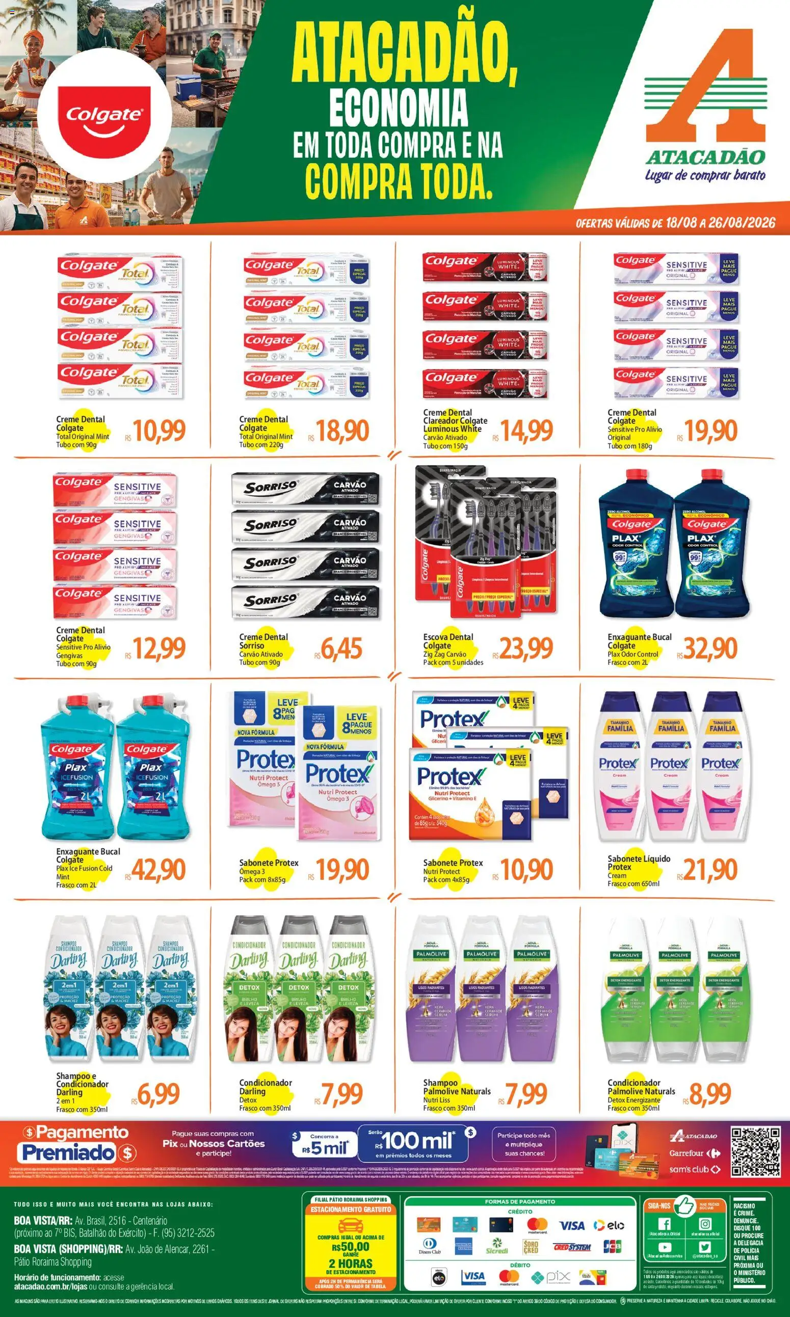 Pré-Visualização do folheto "Atacadão ofertas - RR" da loja Atacadão válido a partir de 18/08/2026