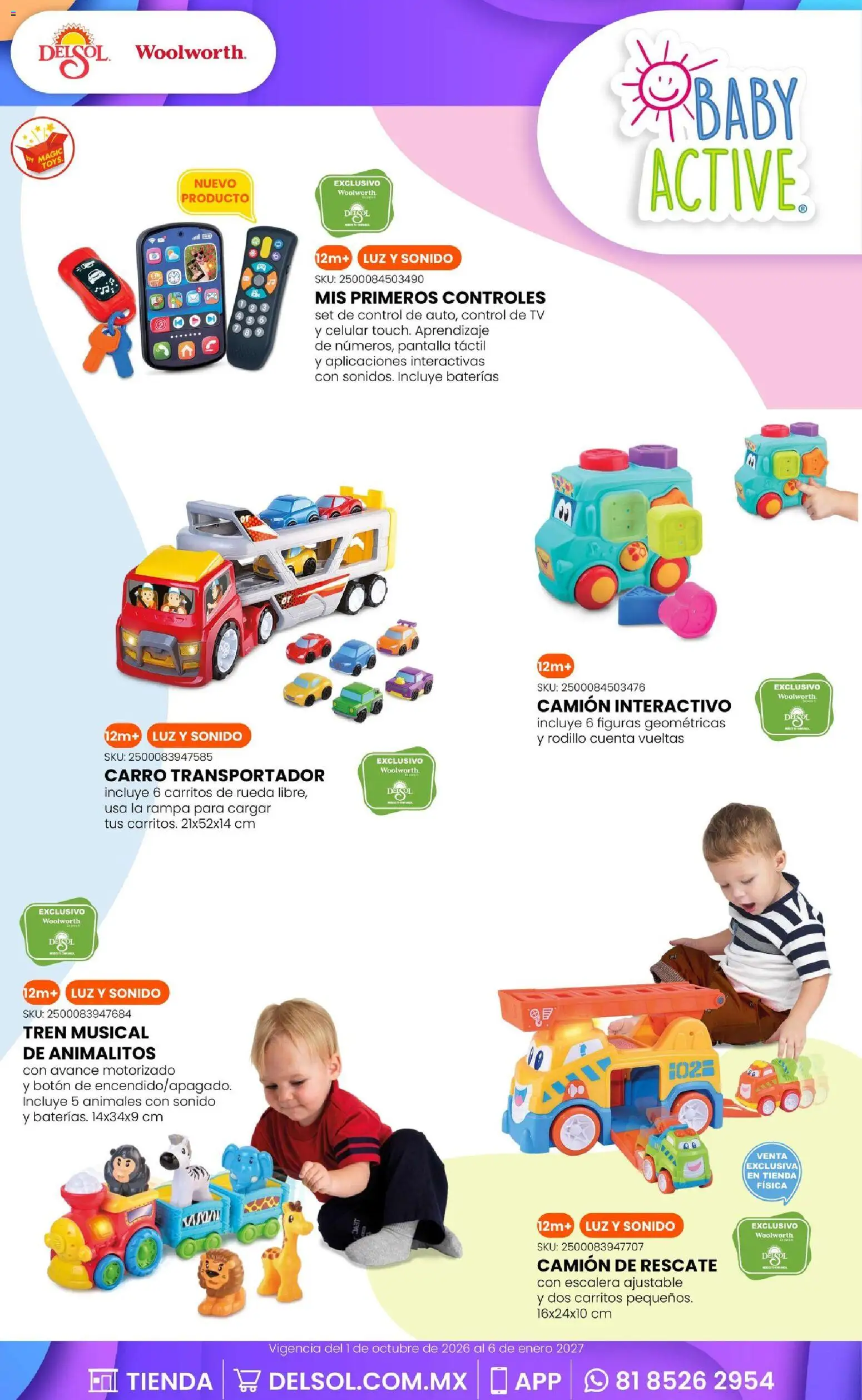 Vista previa las ofertas de la tienda Del Sol y Woolworth - Del Sol y Woolworth catálogo El Castillo del Juguete desde el 01/10/2026 - Escalera, Rodillo