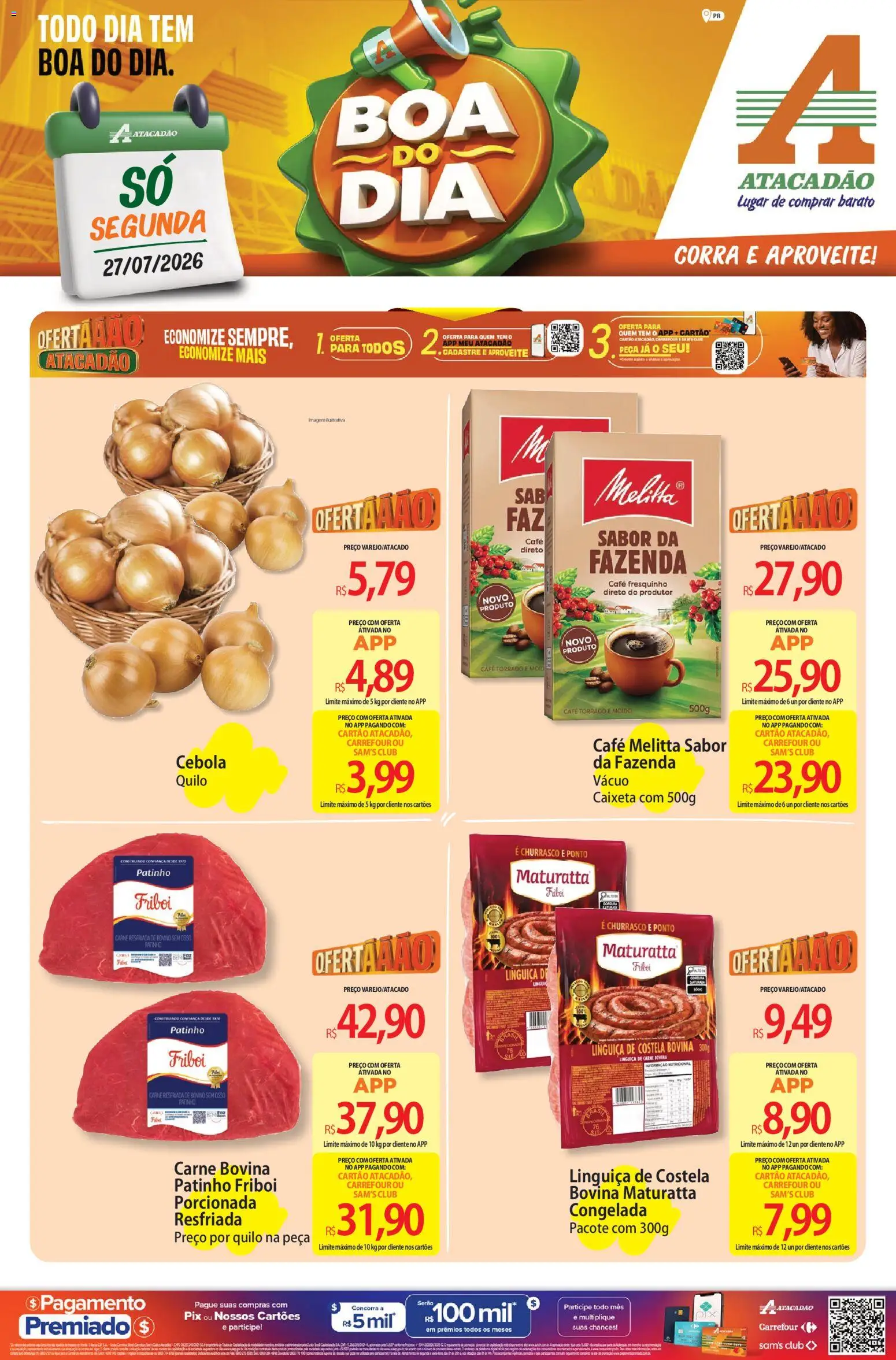 Pré-Visualização do folheto "Atacadão ofertas - PR" da loja Atacadão válido a partir de 27/07/2026