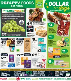 Preview of leaflet Thrifty Foods weekly flyer / circulaire from shop Thrifty Foods is valid from Sep 17, 2026