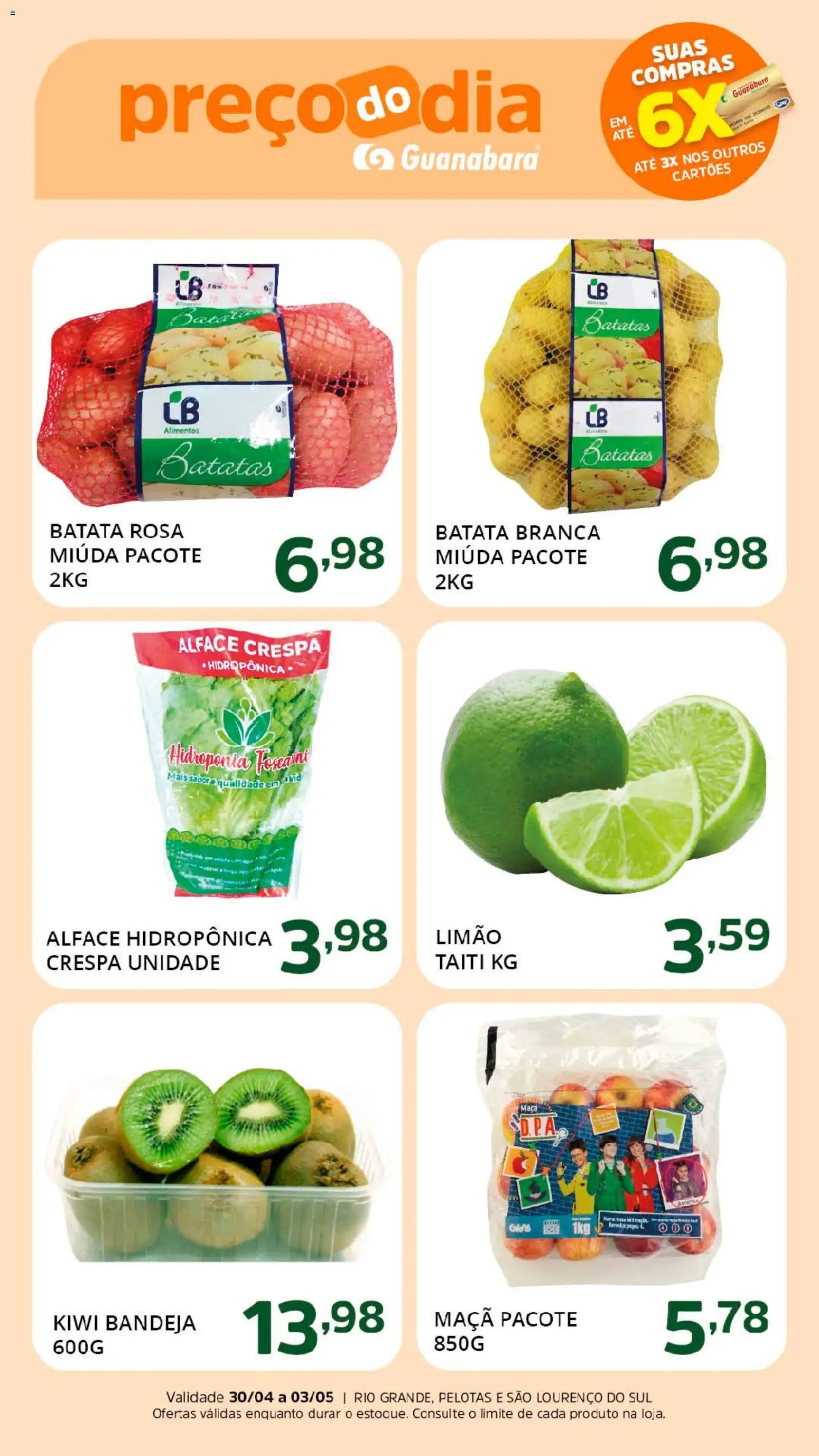 Pré-Visualização do folheto "Supermercado Guanabara - Ofertas da semana" da loja Supermercado Guanabara válido a partir de 30/04/2026