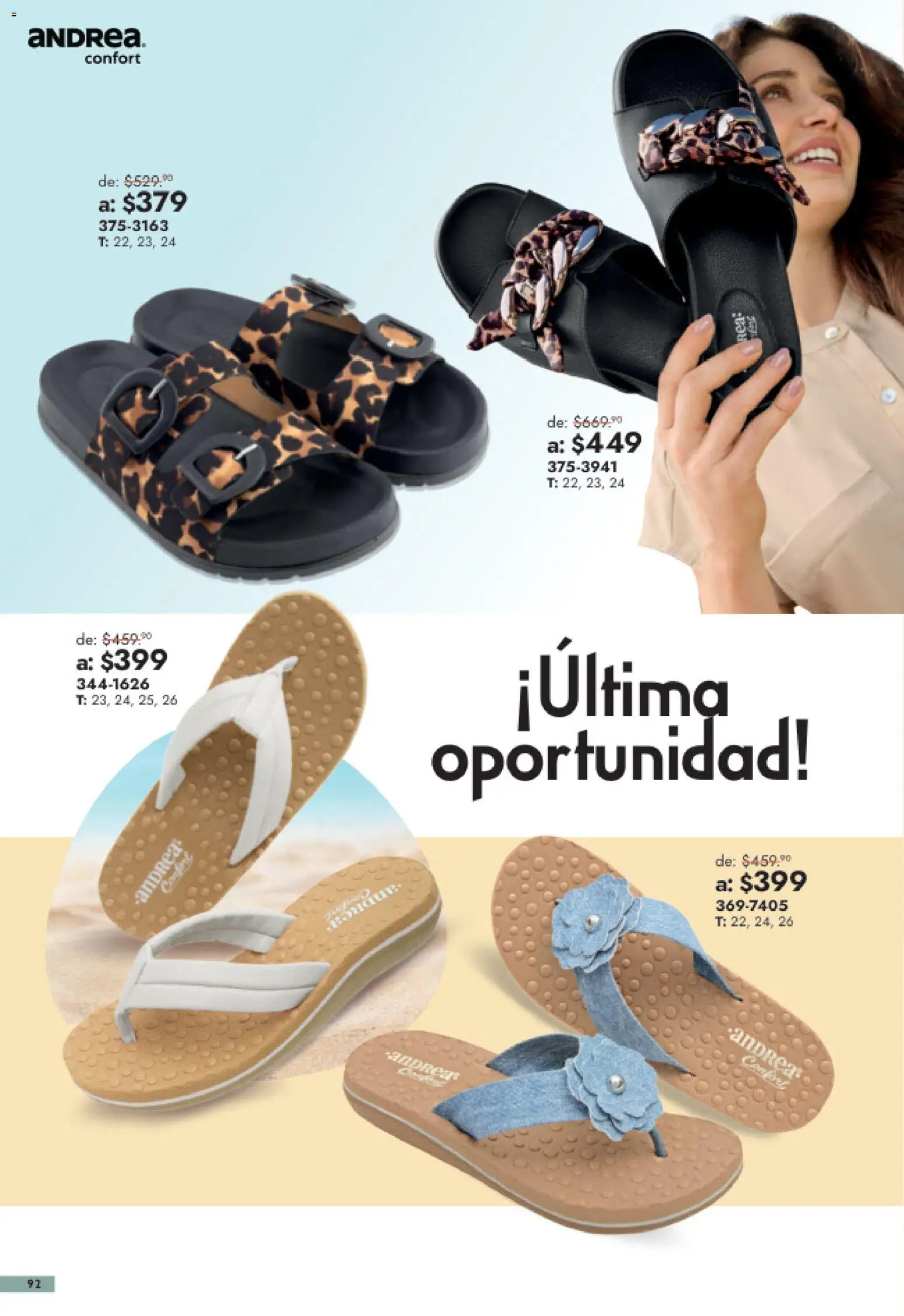 Vista previa las ofertas de la tienda Andrea - Andrea catálogo Outlet desde el 26/07/2026 
