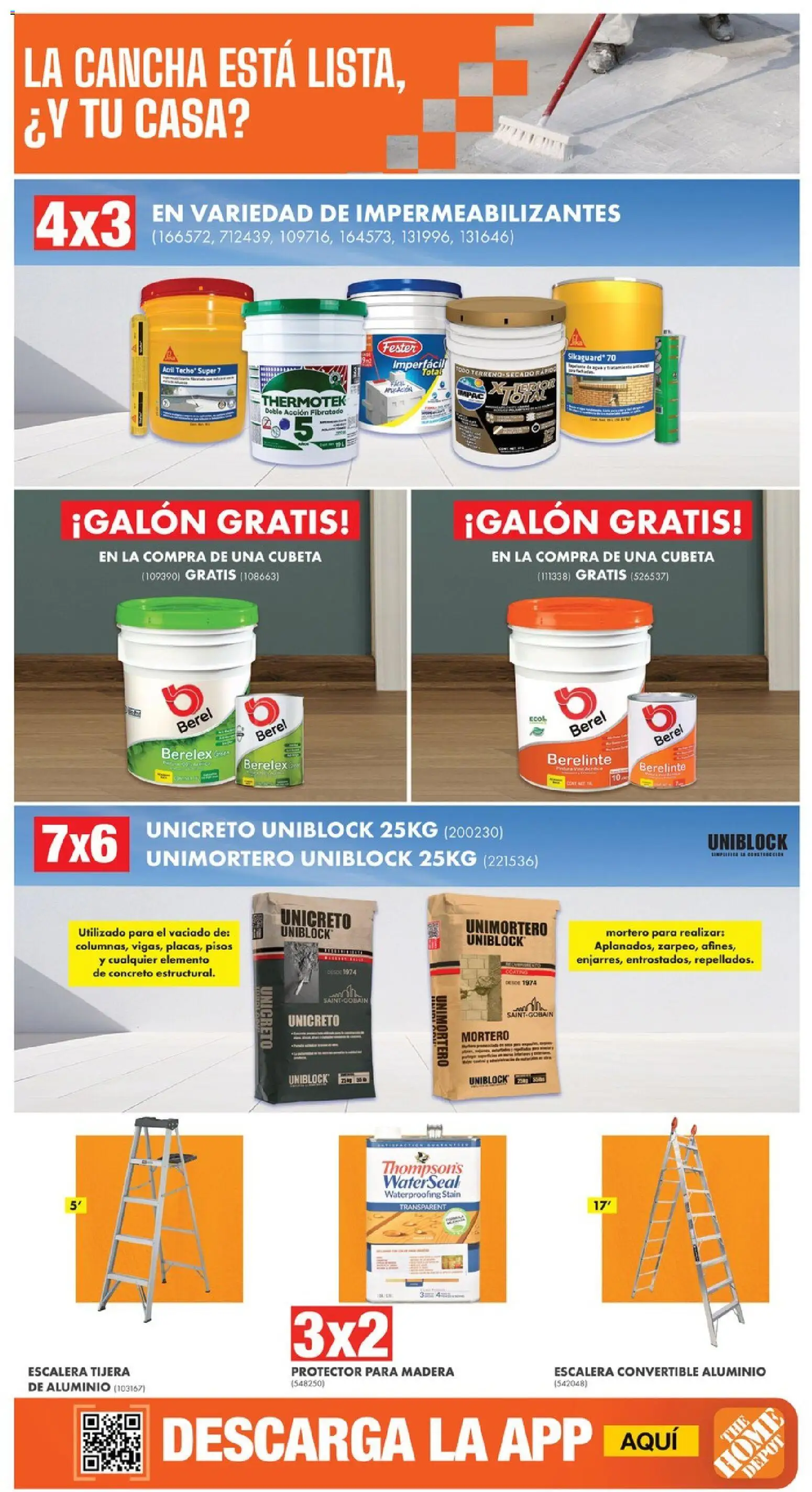 Vista previa las ofertas de la tienda Home Depot - Home Depot catálogo desde el 18/06/2026 - Escalera, Tijera, Mortero