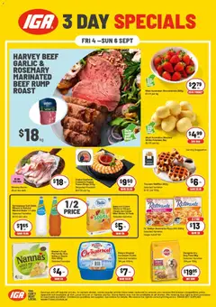 Preview of catalogue IGA 3 Day Specials Northbridge from shop IGA valid 04/09/2026