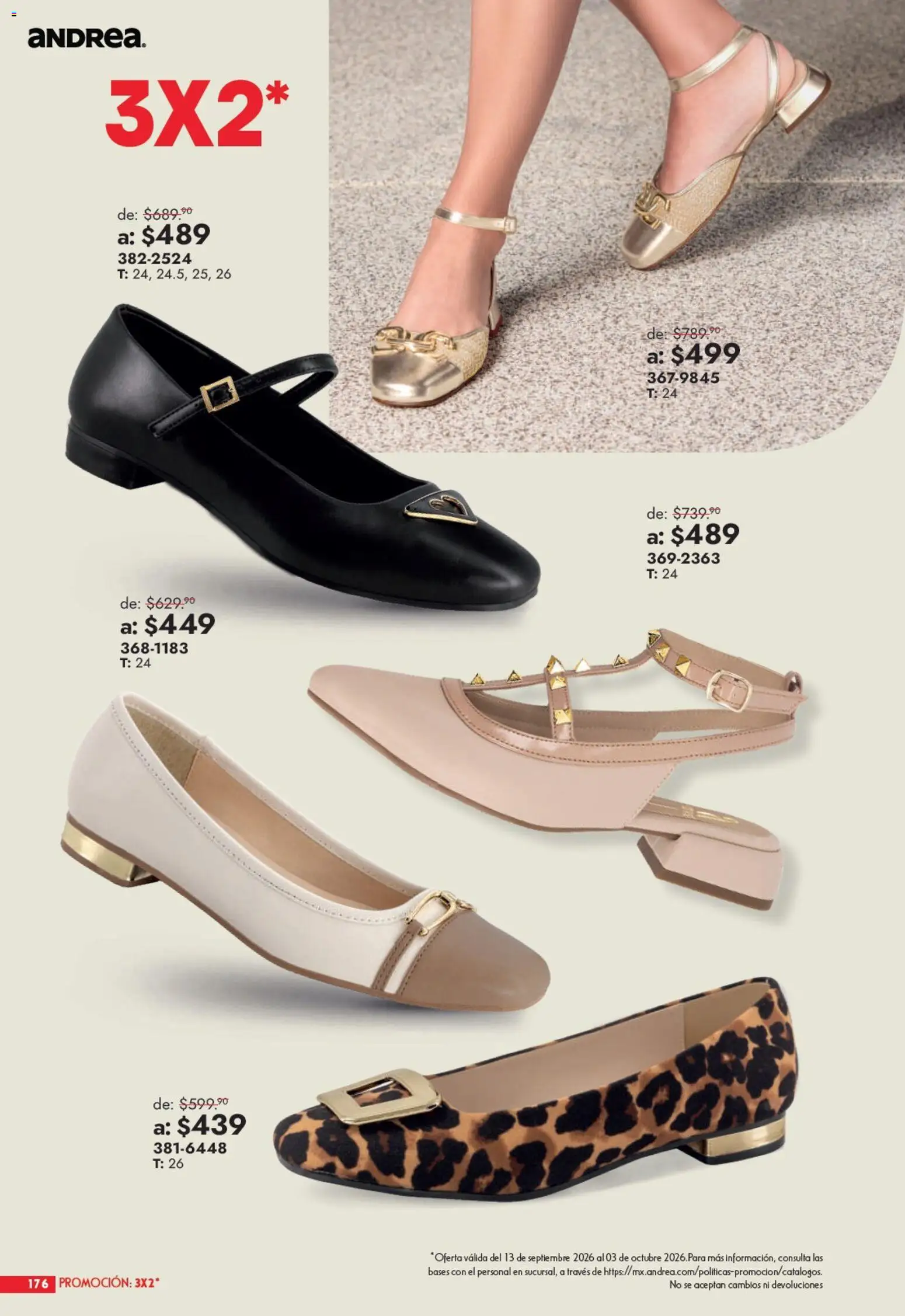 Vista previa las ofertas de la tienda Andrea - Andrea catálogo Outlet desde el 13/09/2026 