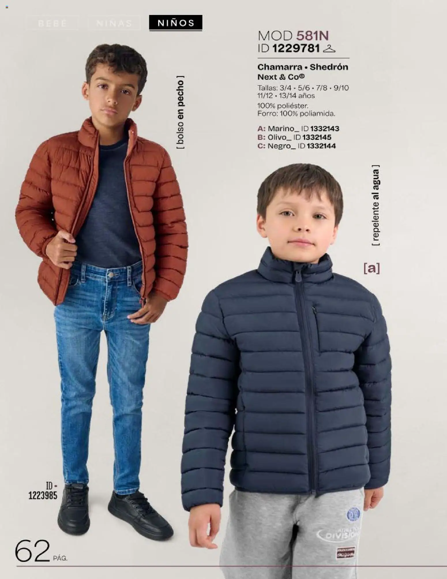 Vista previa las ofertas de la tienda Price Shoes - Price Shoes catálogo Kids desde el 01/10/2026 - Agua, Bolso, Chamarra, Repelente