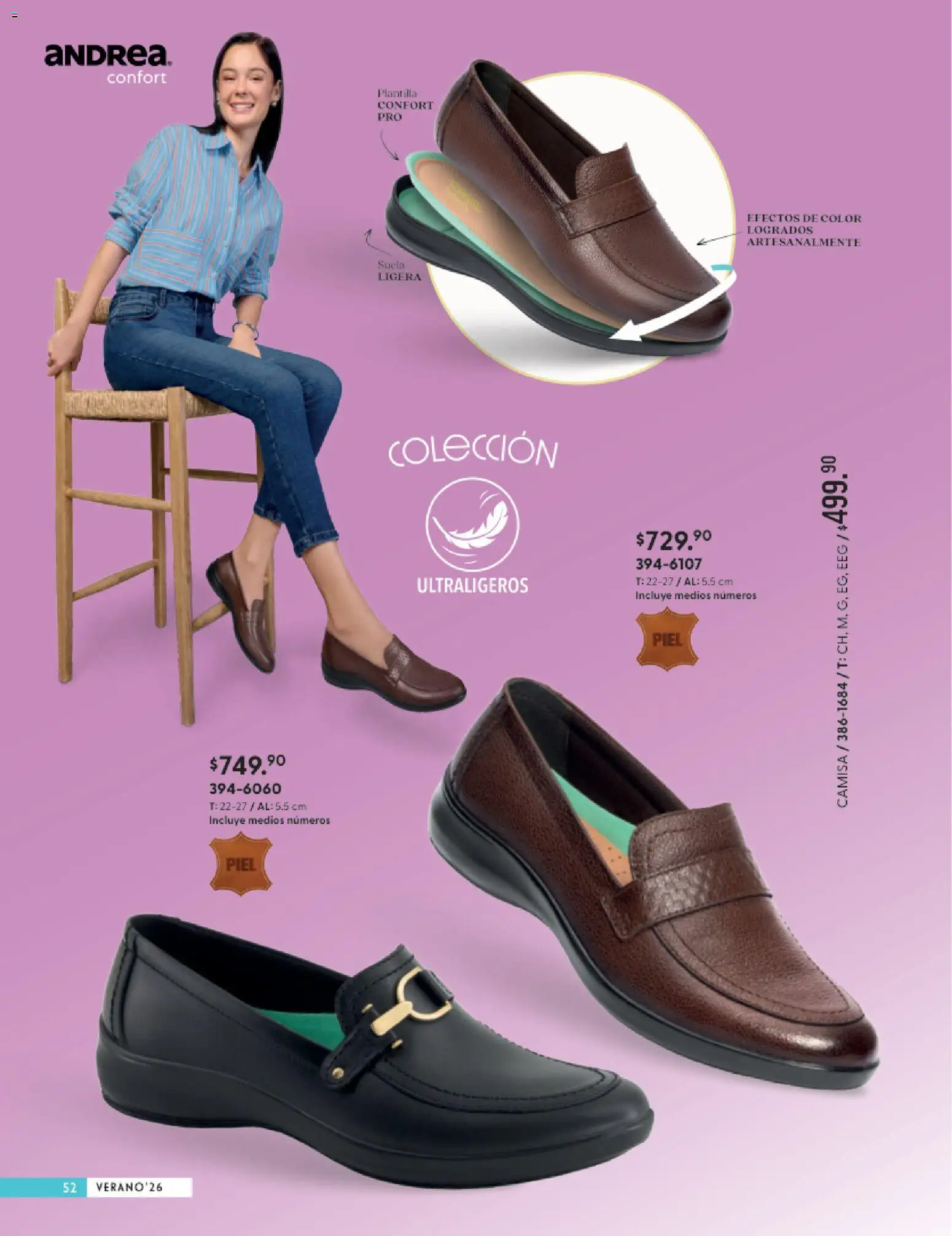 Vista previa las ofertas de la tienda Andrea - Andrea catálogo Calzado Confort desde el 24/05/2026 - Camisa