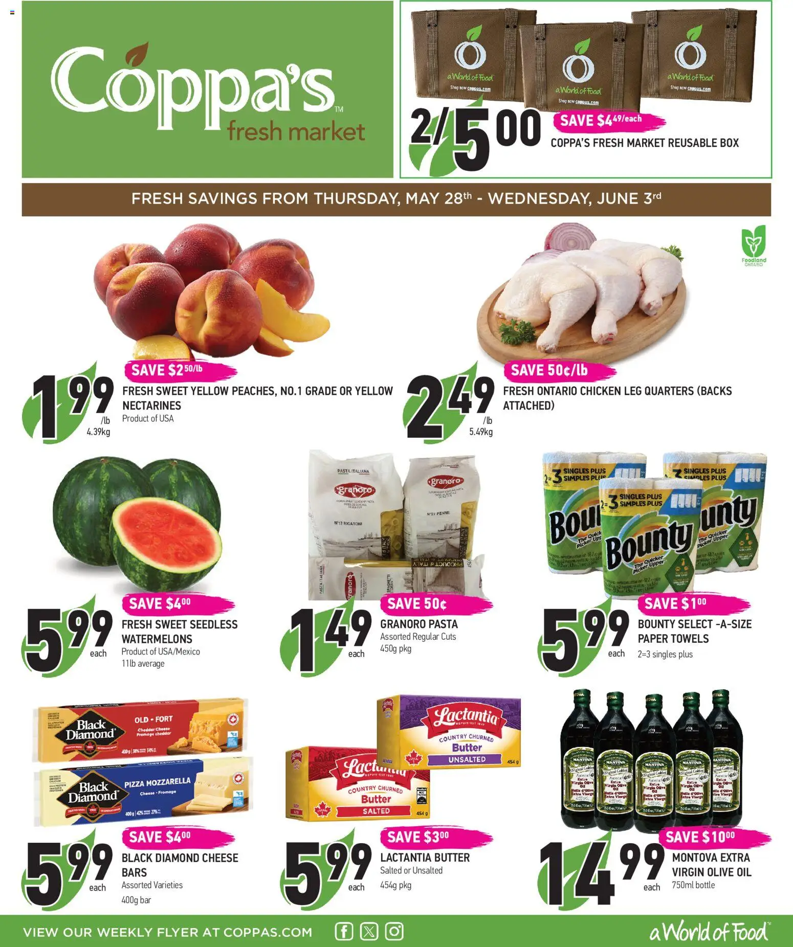 Preview of leaflet Coppas Fresh Market weekly flyer / circulaire from shop Coppas Fresh Market is valid from May 28, 2026