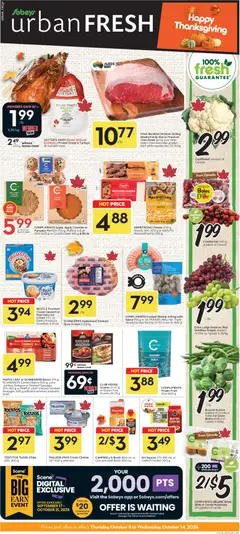 Preview of leaflet Sobeys weekly flyer / circulaire from shop Sobeys is valid from Oct 08, 2026