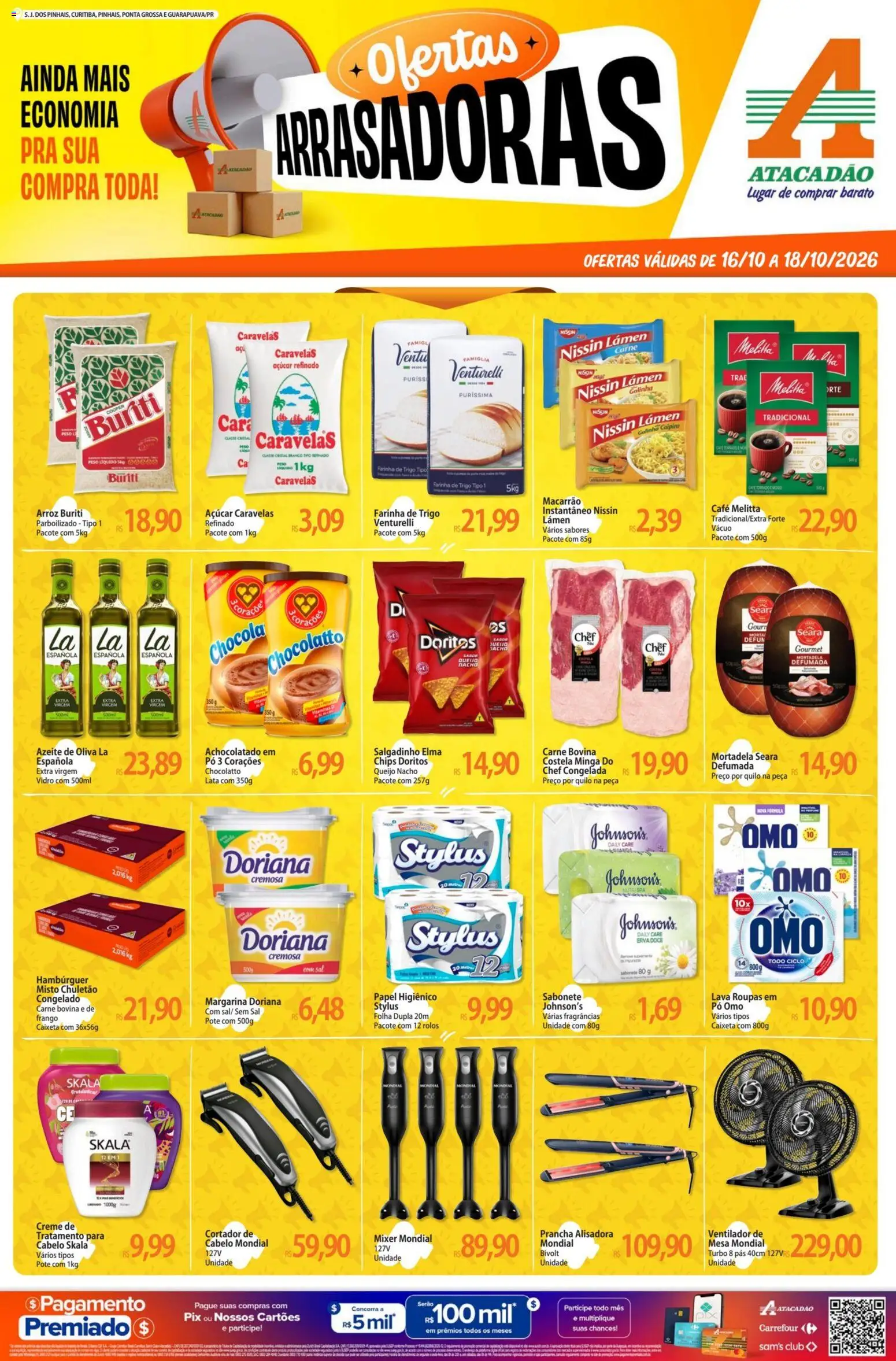 Pré-Visualização do folheto "Atacadão ofertas - PR" da loja Atacadão válido a partir de 16/10/2026