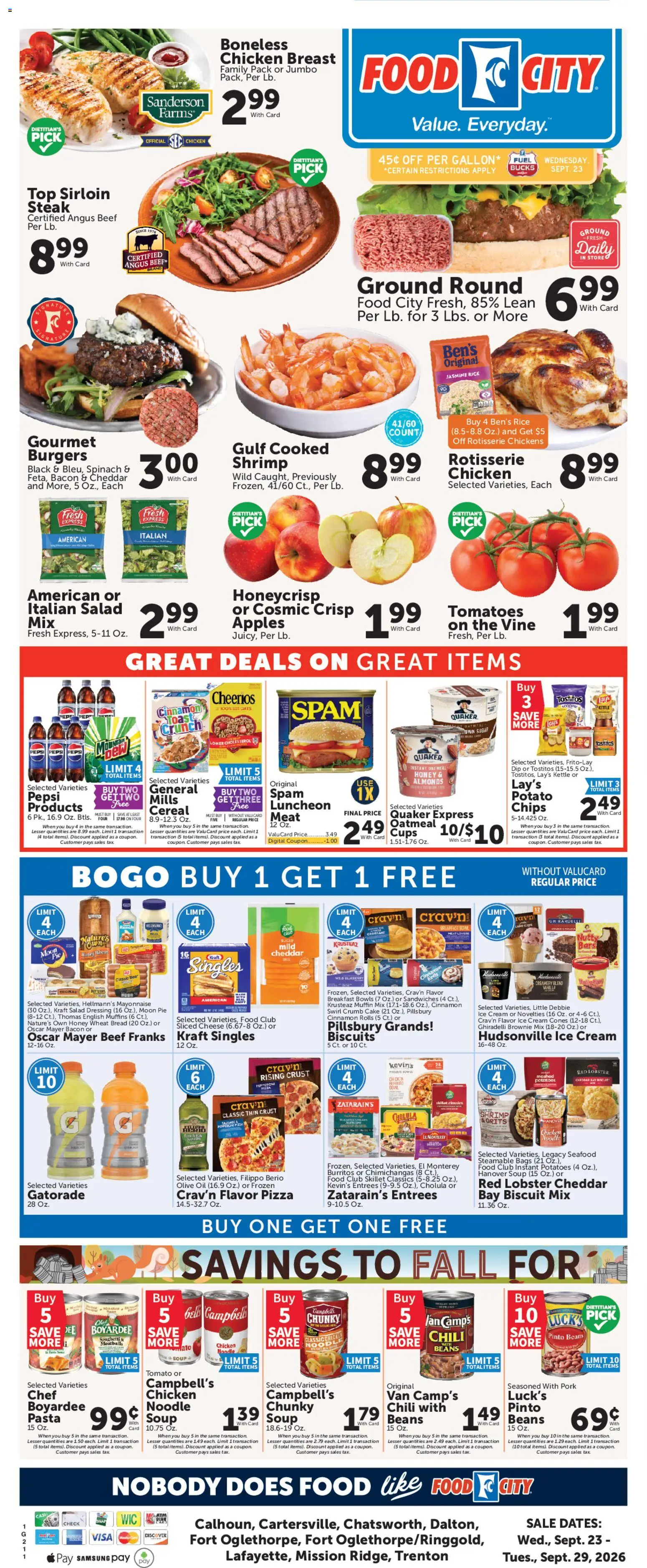 Ad Preview of Food City Food City Weekly Ad from 09/23/2026