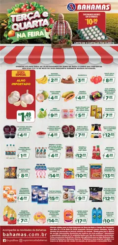 Pré-Visualização do folheto "Bahamas Supermercados ofertas Terça e Quarta na Feira" da loja Bahamas Supermercados válido a partir de 12/05/2026