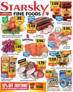 Un aperçu du dépliant Starsky weekly flyer / circulaire du magasin Starsky est valide à partir 15 oct. 2026