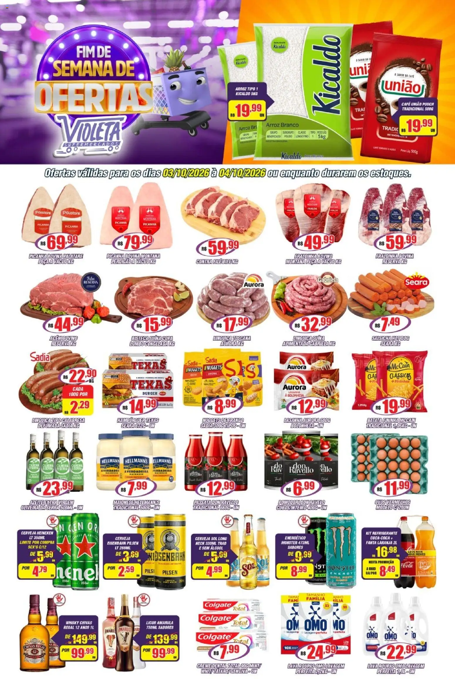 Pré-Visualização do folheto "Violeta Supermercados - Ofertas da semana" da loja Violeta Supermercados válido a partir de 03/10/2026