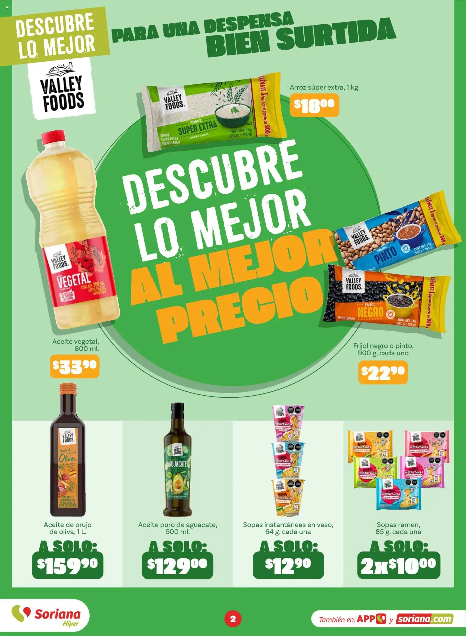 Vista previa las ofertas de la tienda Soriana - Soriana Descubre lo mejor al mejor precio Híper Nacional desde el 31/08/2026 