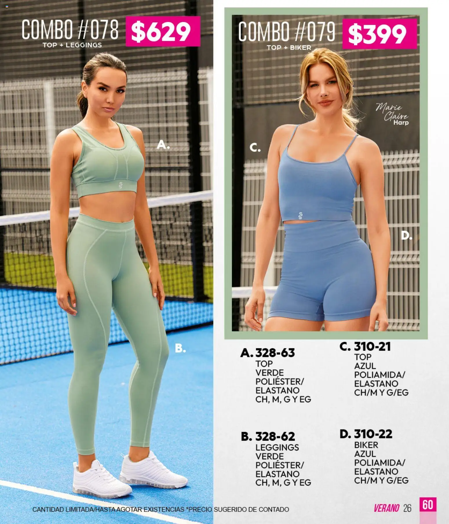 Vista previa las ofertas de la tienda Cklass - Cklass catálogo Sportbrands Verano Caballero desde el 05/03/2026 - Top, Leggings