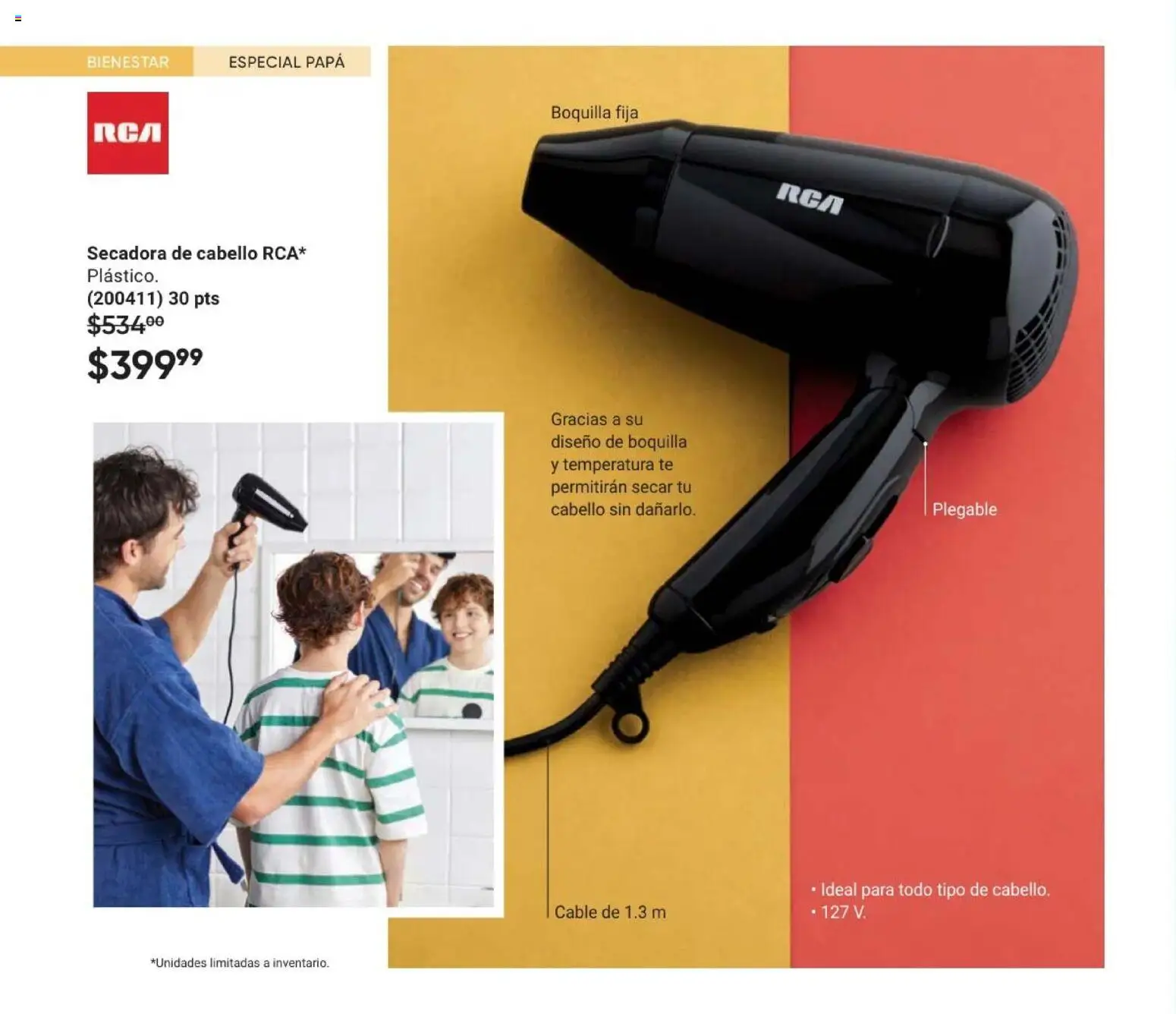 Vista previa las ofertas de la tienda AVON - AVON Casa & Estilo 8 2026 desde el 08/05/2026 - Papa, Té, Secadora de cabello, Secadora, Cable